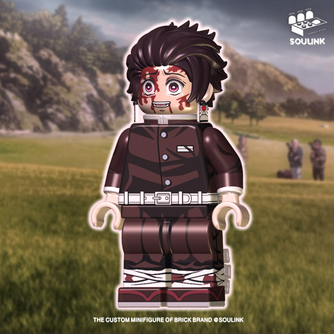 Soulink Demon Slayer: Bladesmith Chapter, Tanjiro battle damaged version, third-party minifigures, pre-sale
