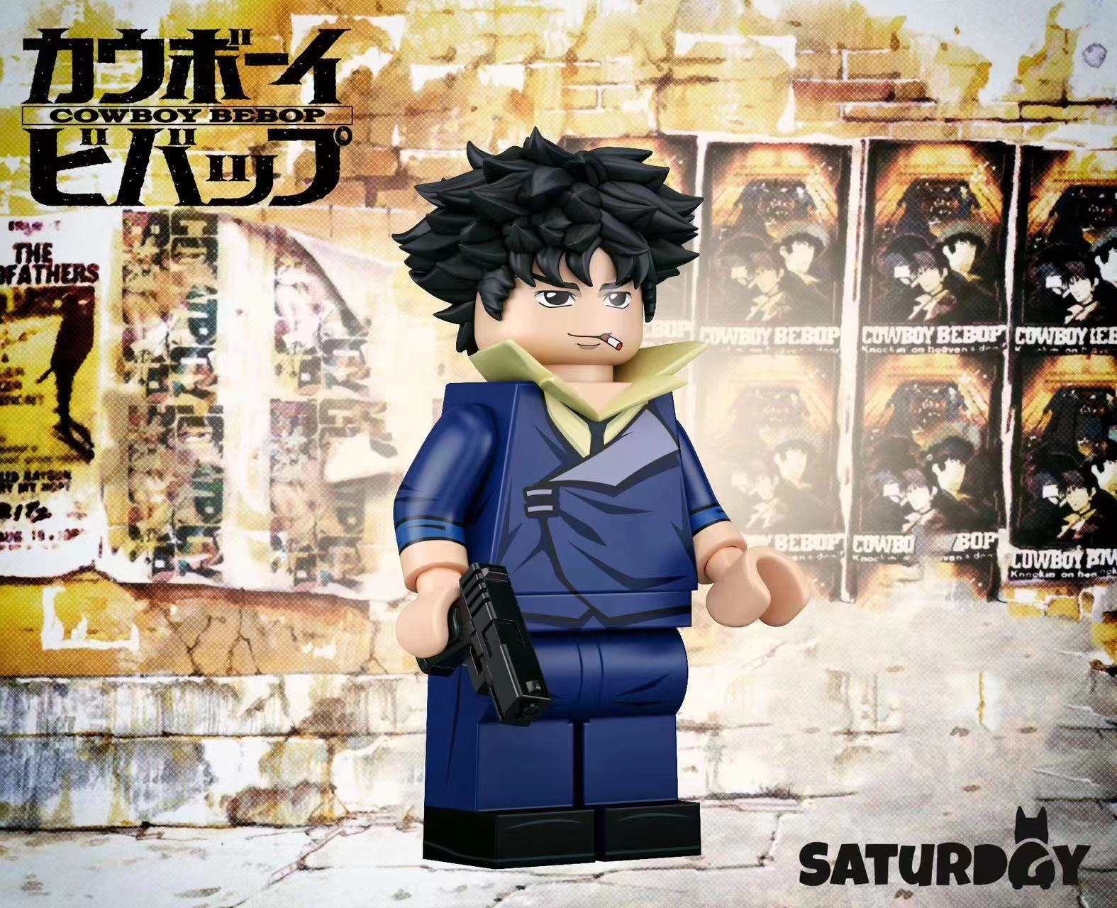 Saturday:   Cowboy Bebop Series Spike+Jet double minifigure（Agent brand）pre-sale