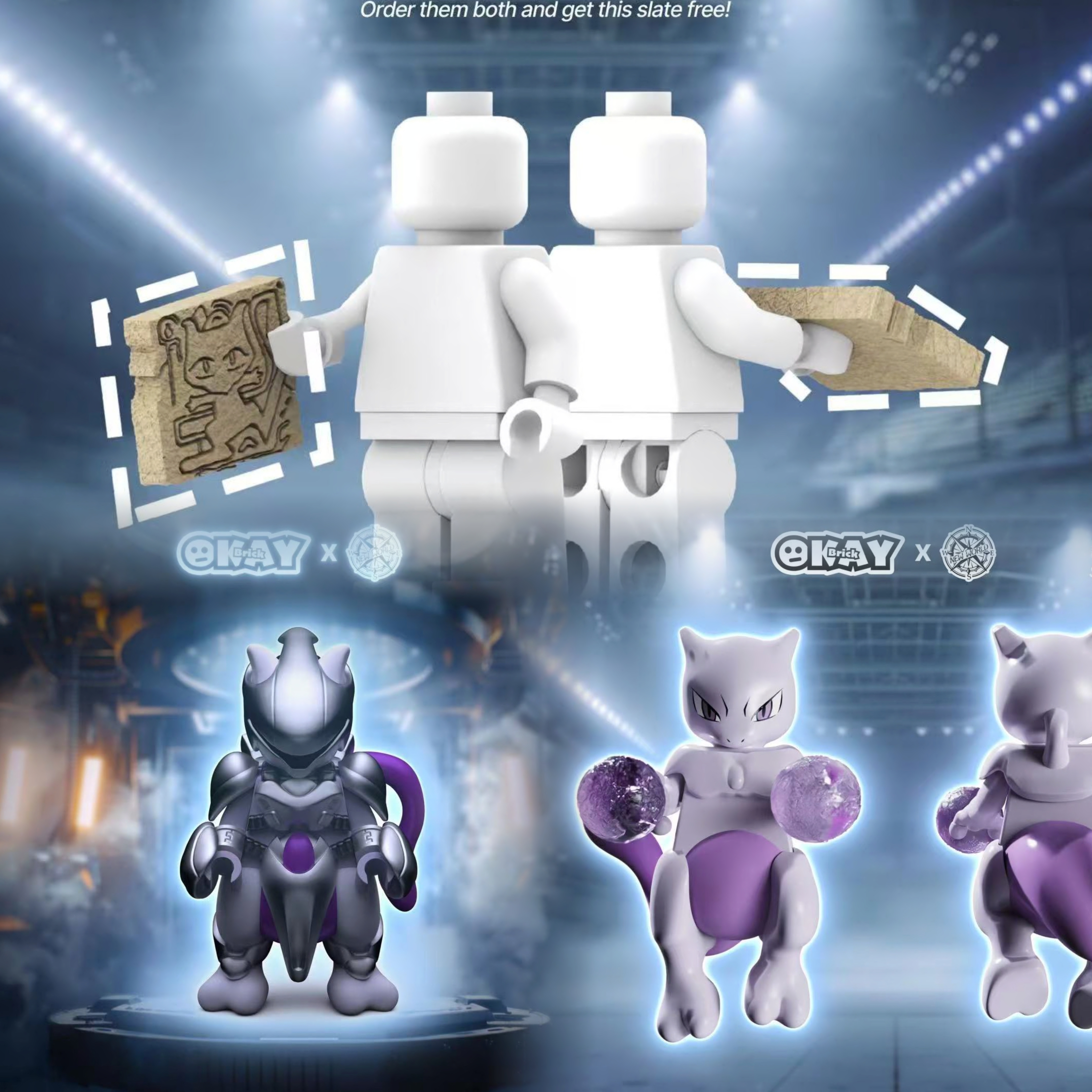 OKAY x NEW WORLD  Mewtwo/Steel Mewtwo （Agent brand）pre-sale