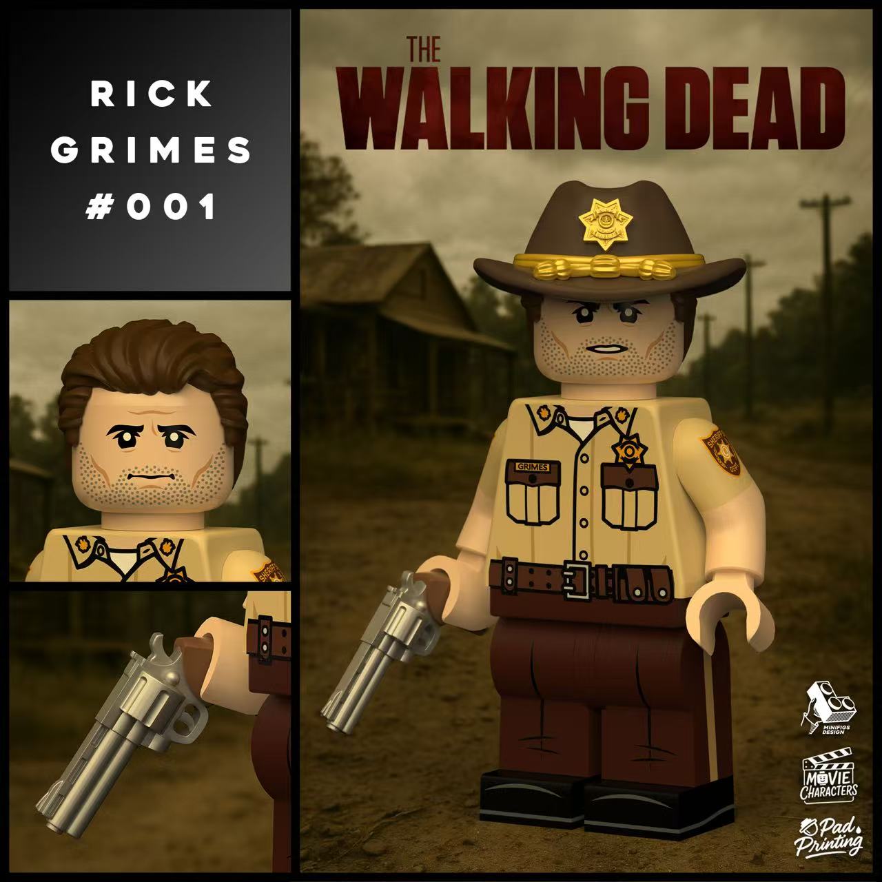 loklokmoc ：The Walking Dead Season 1: Rick Grimes（Agent brand）Pre-sale