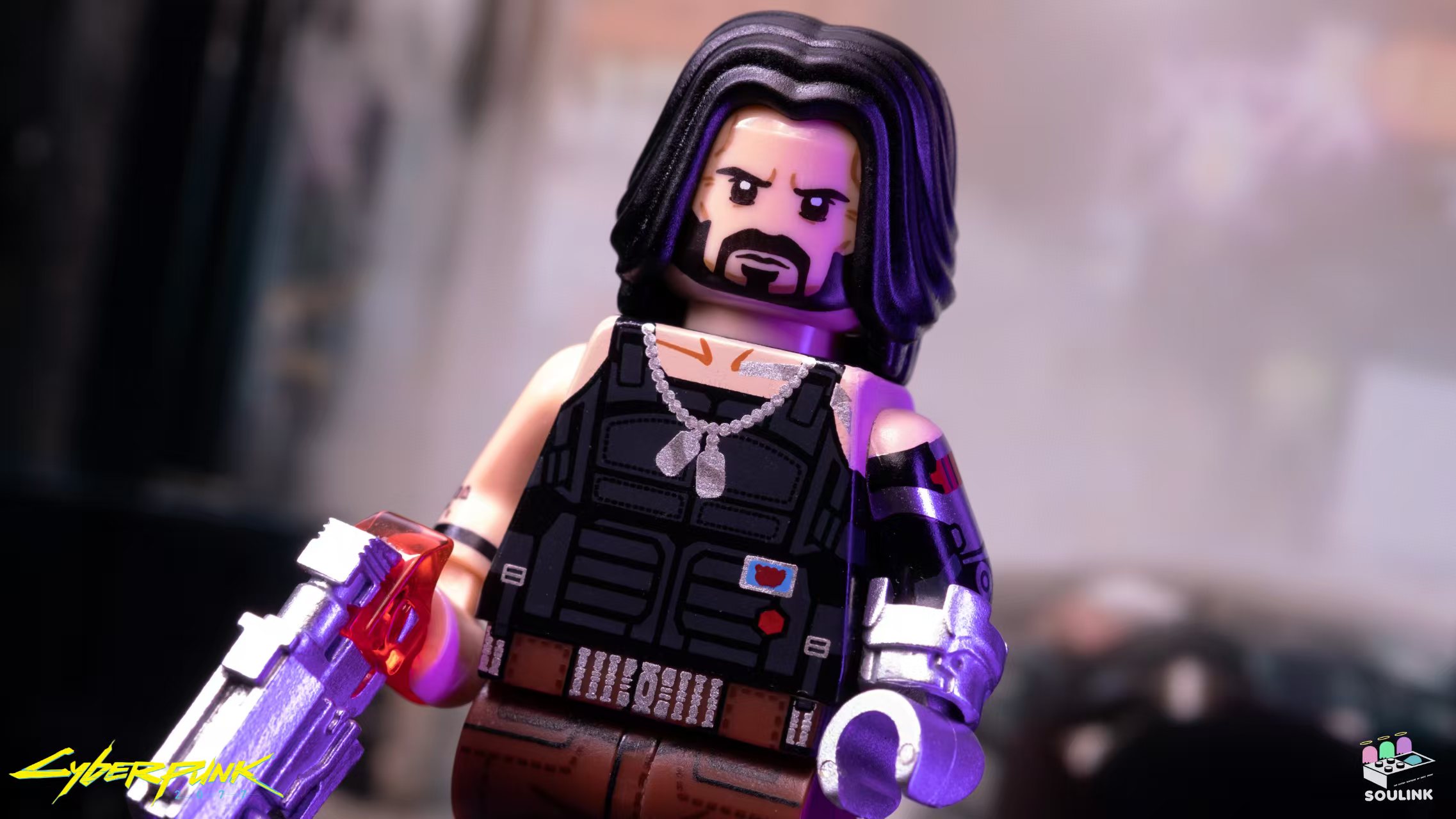 Soulink ：Keanu Series-Cyberpunk Johnny Silverhand Third-party Figure Spot goods