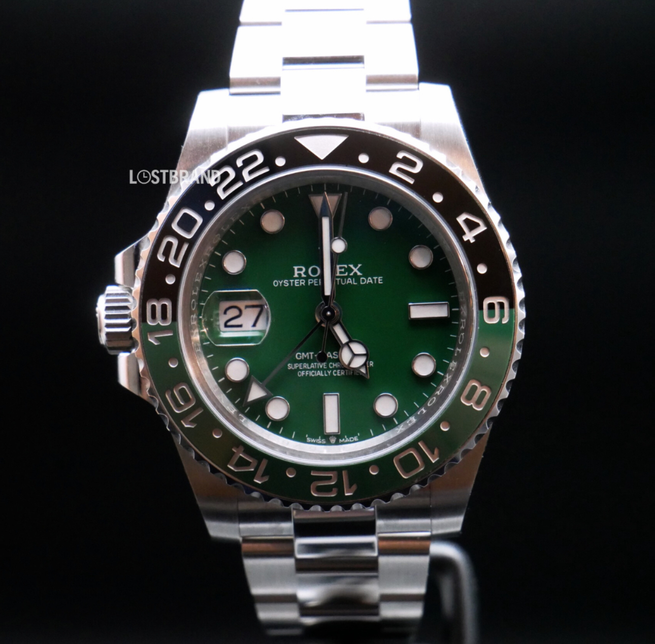 劳力士 格林威治 【2025新款】绿面雪碧圈 GMT-MASTER II 126729VTNR