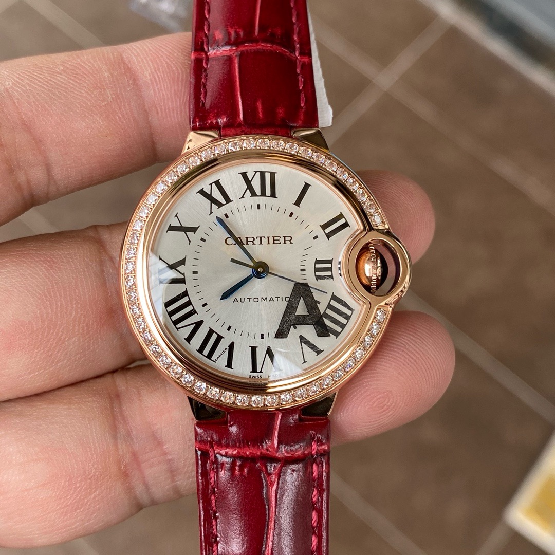 Cartier卡地亚 蓝气球 玫瑰金钻圈