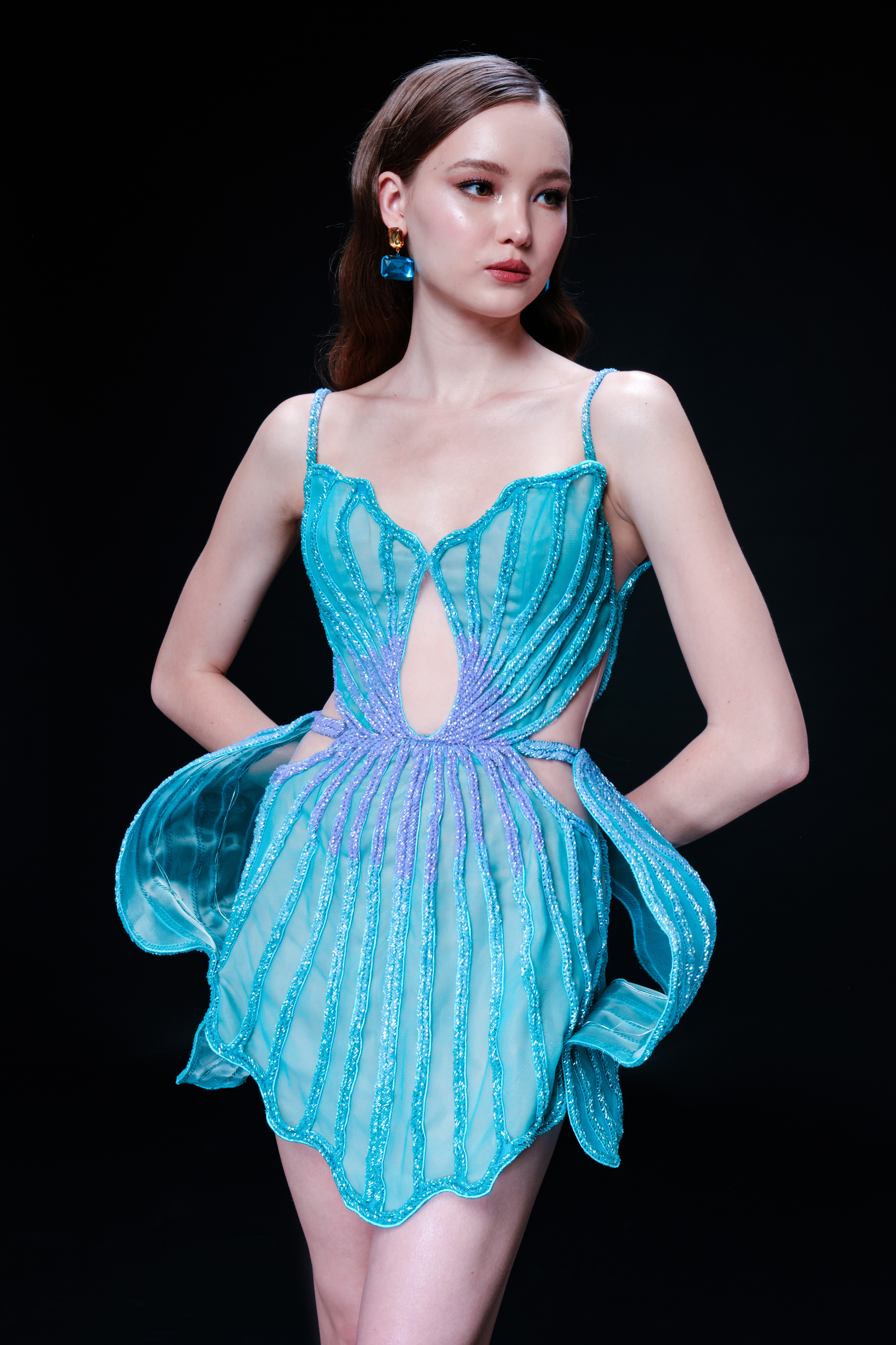 Angessa Dress - Turquoise