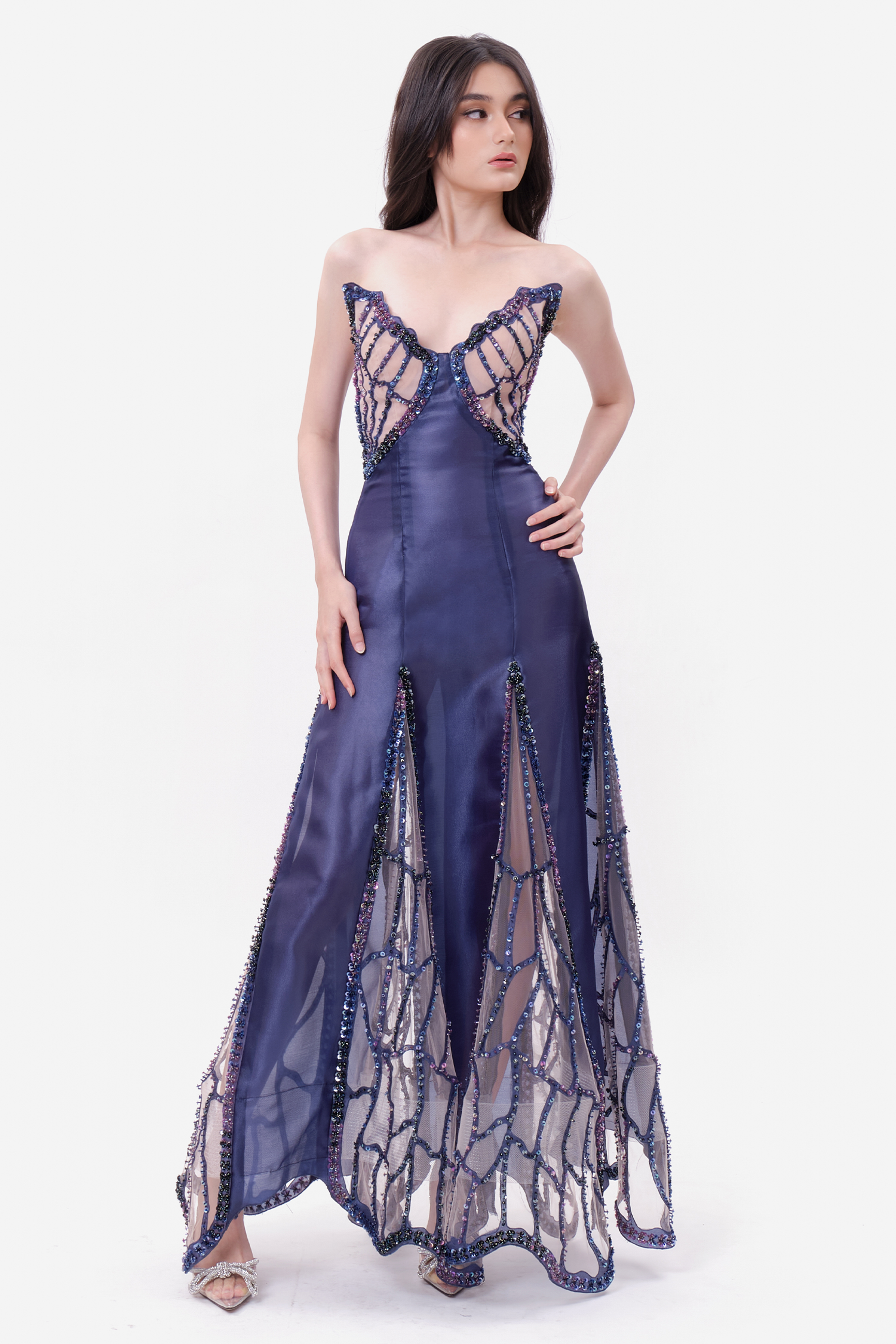 Batello Dress - Indigo Ombre