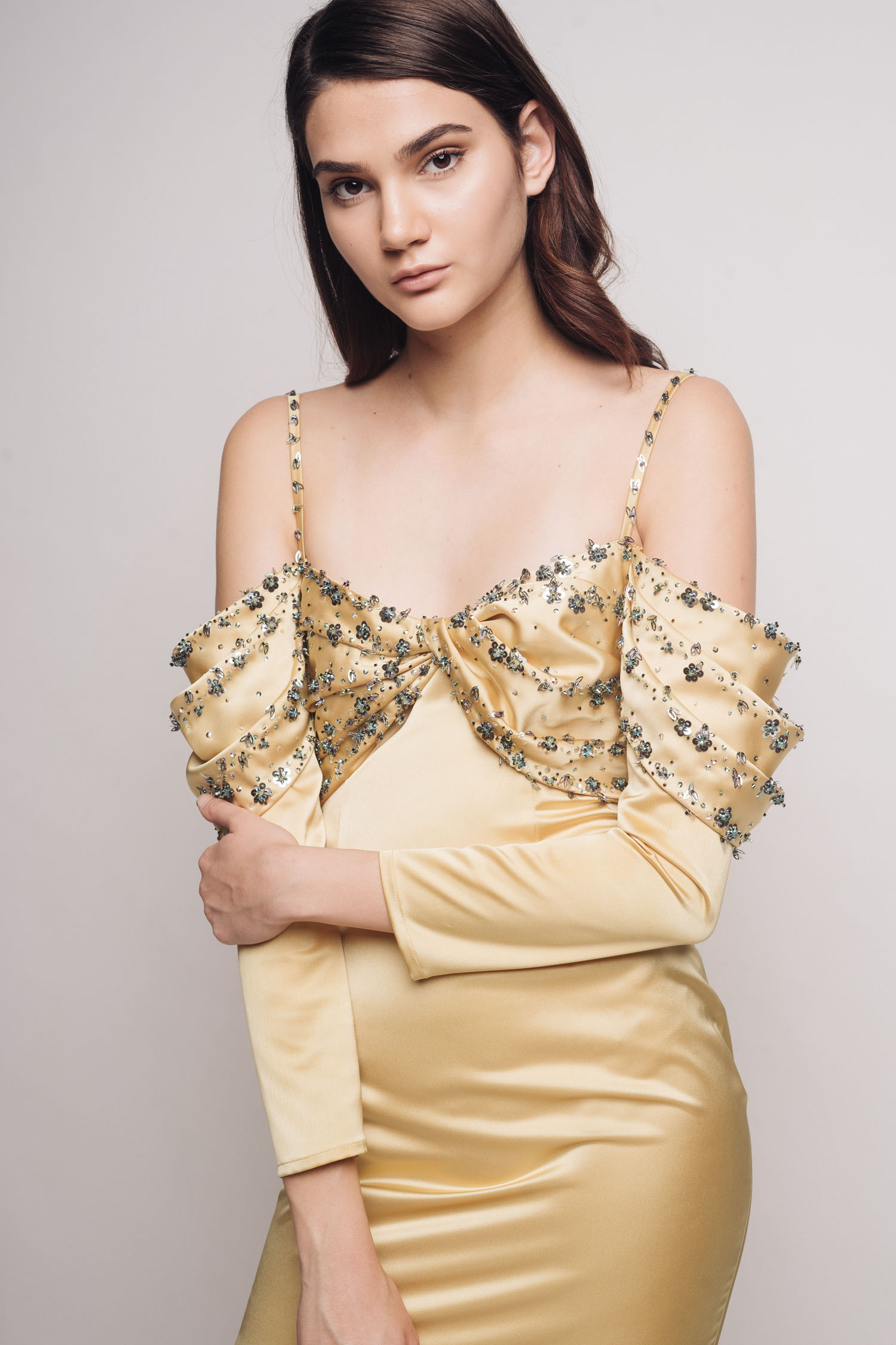 Caro Dress - Light Gold