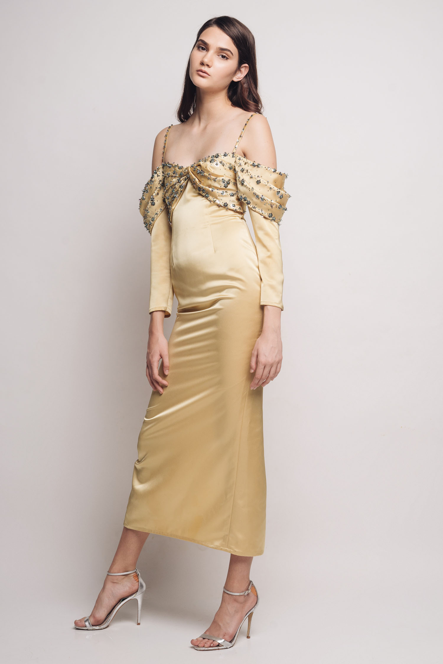 Caro Dress - Light Gold