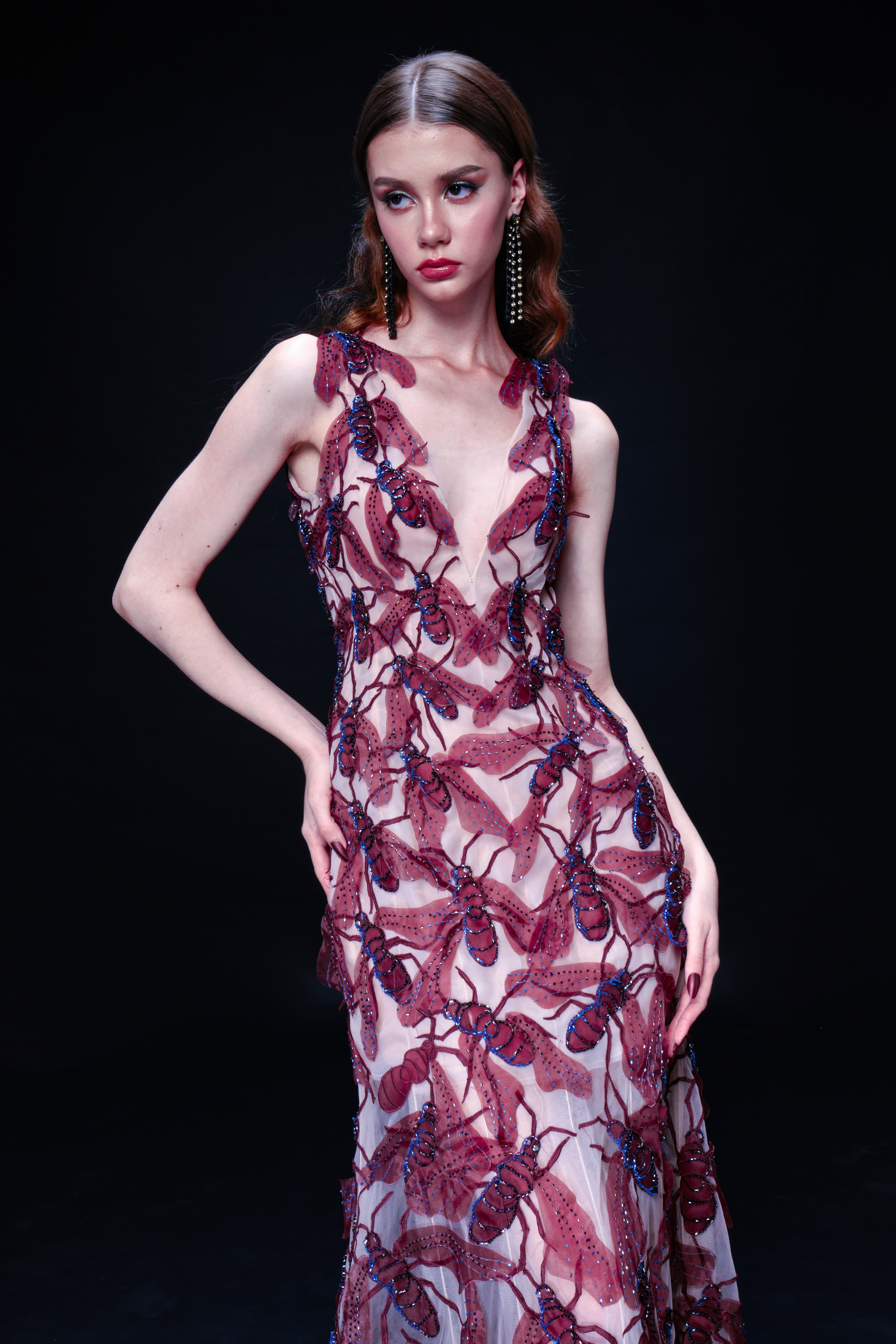 Dipty Dress - Burgundy