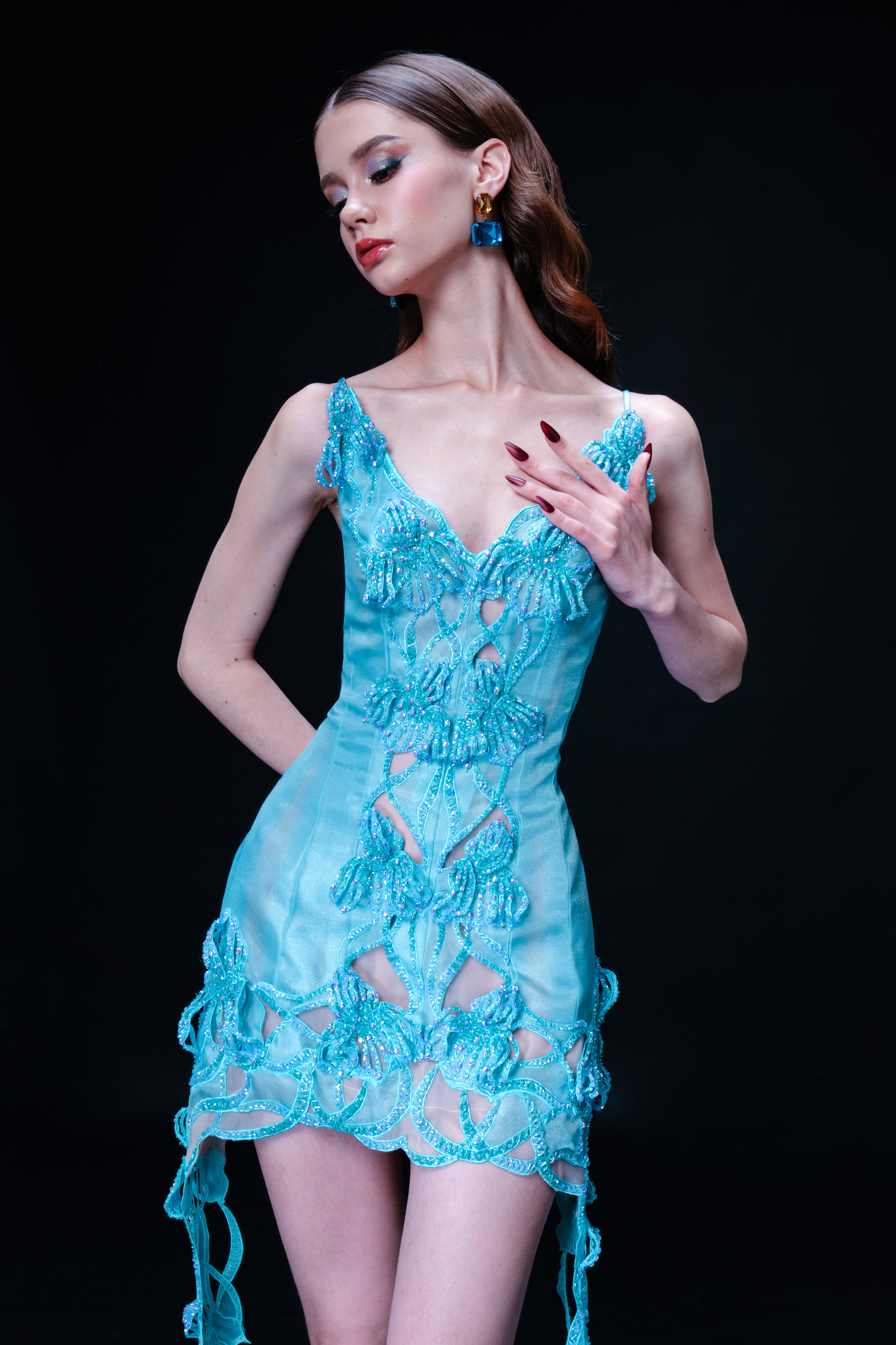 Irissa Dress - Turquoise