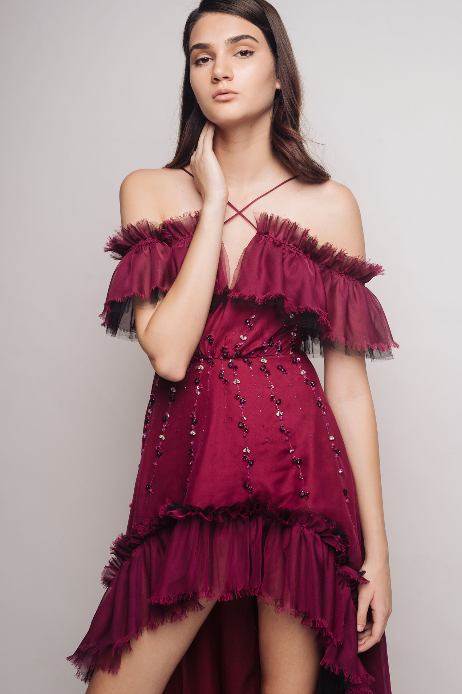 Jube Dress - Magenta