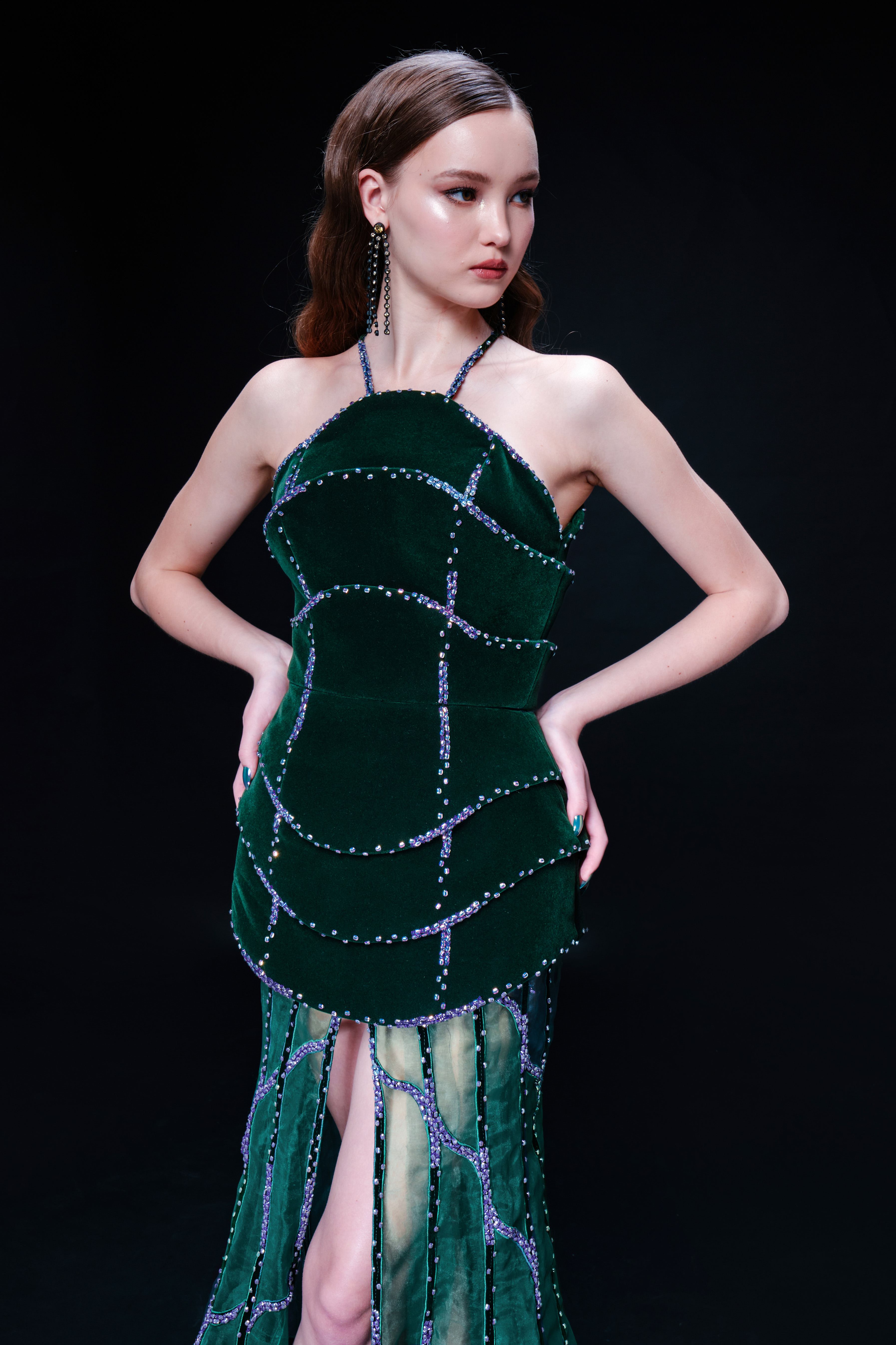 Musca Dress - Dark Green