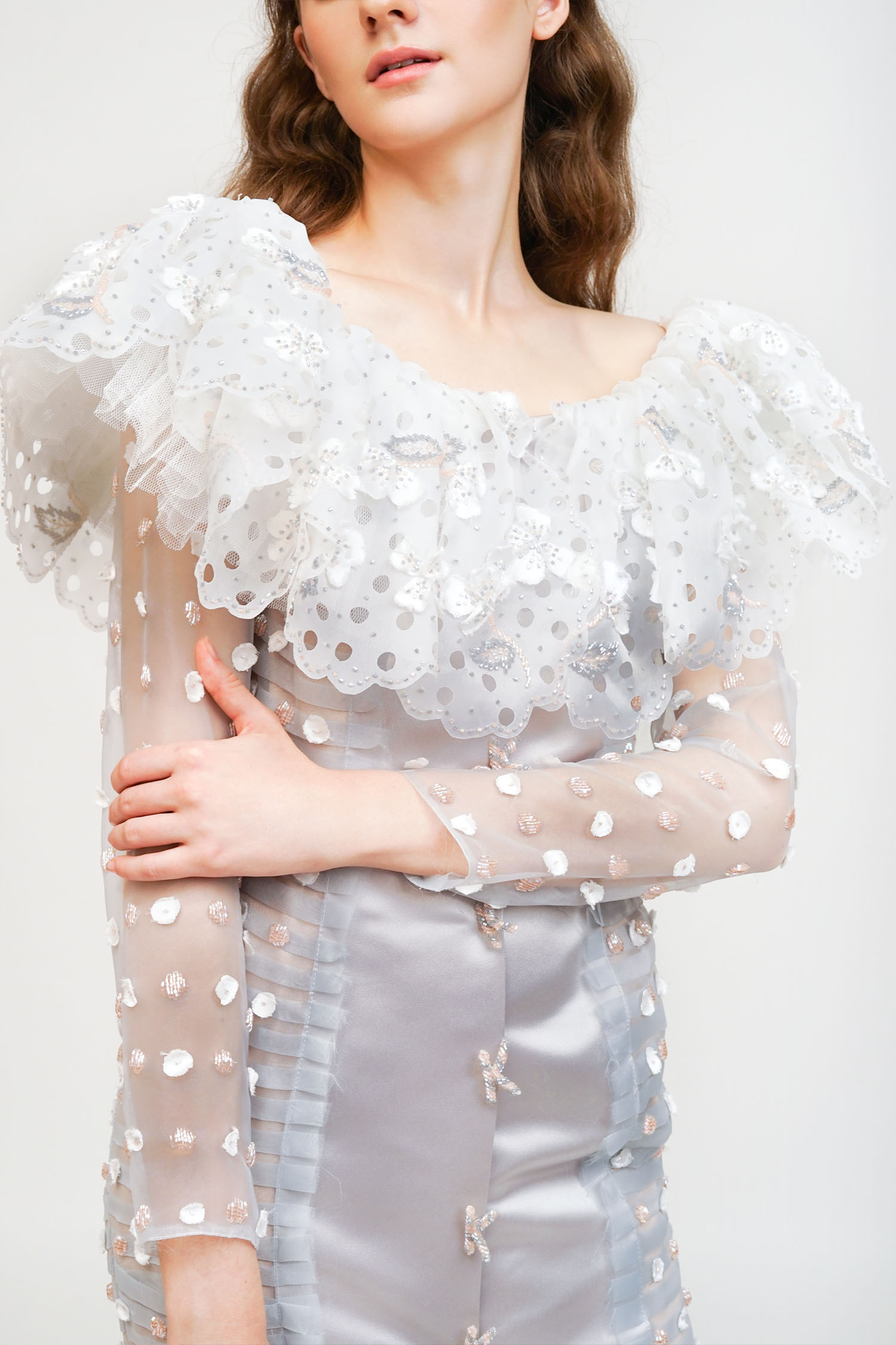 Pulka Mini Dress - Silver