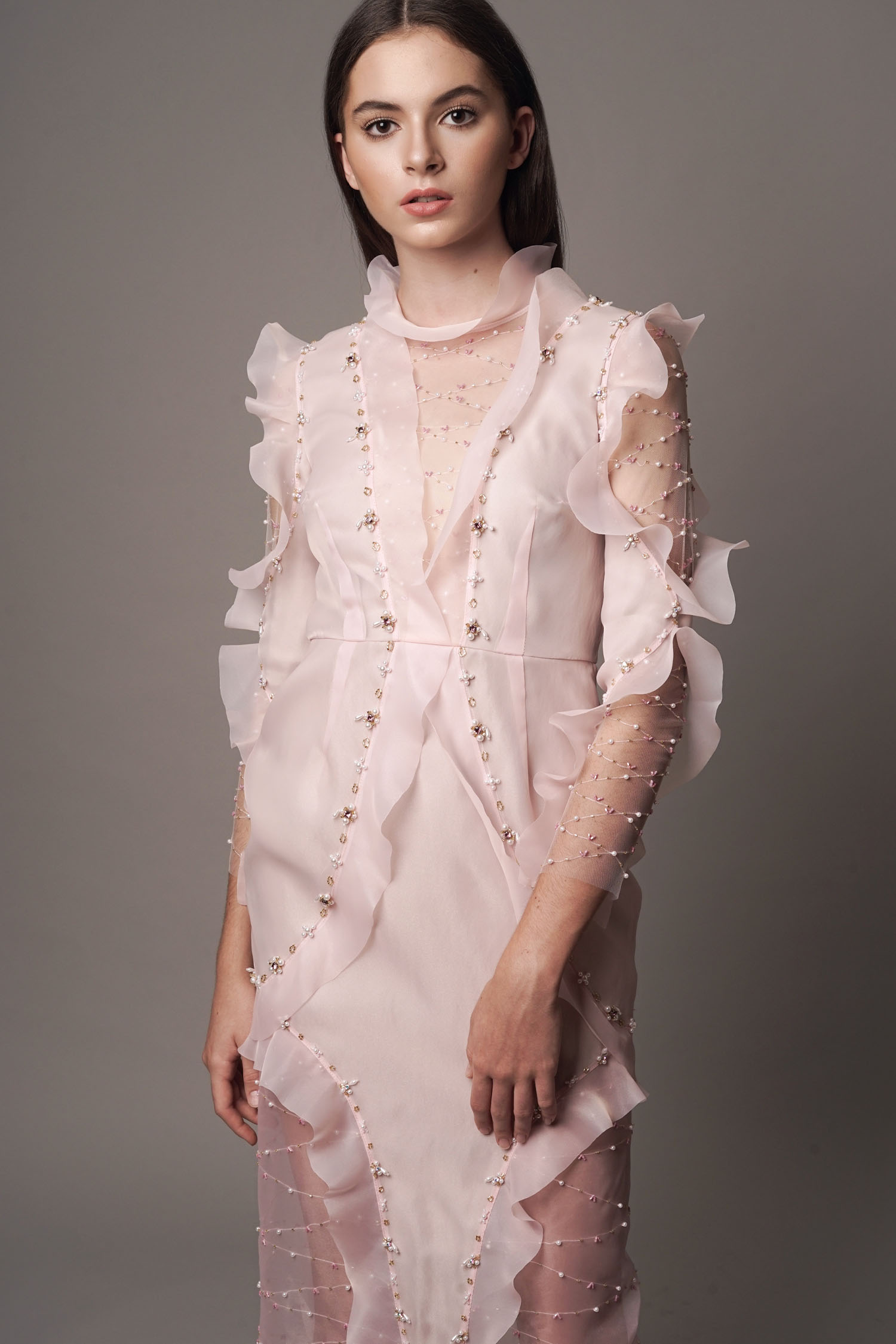 Rolly Dress - Baby Pink