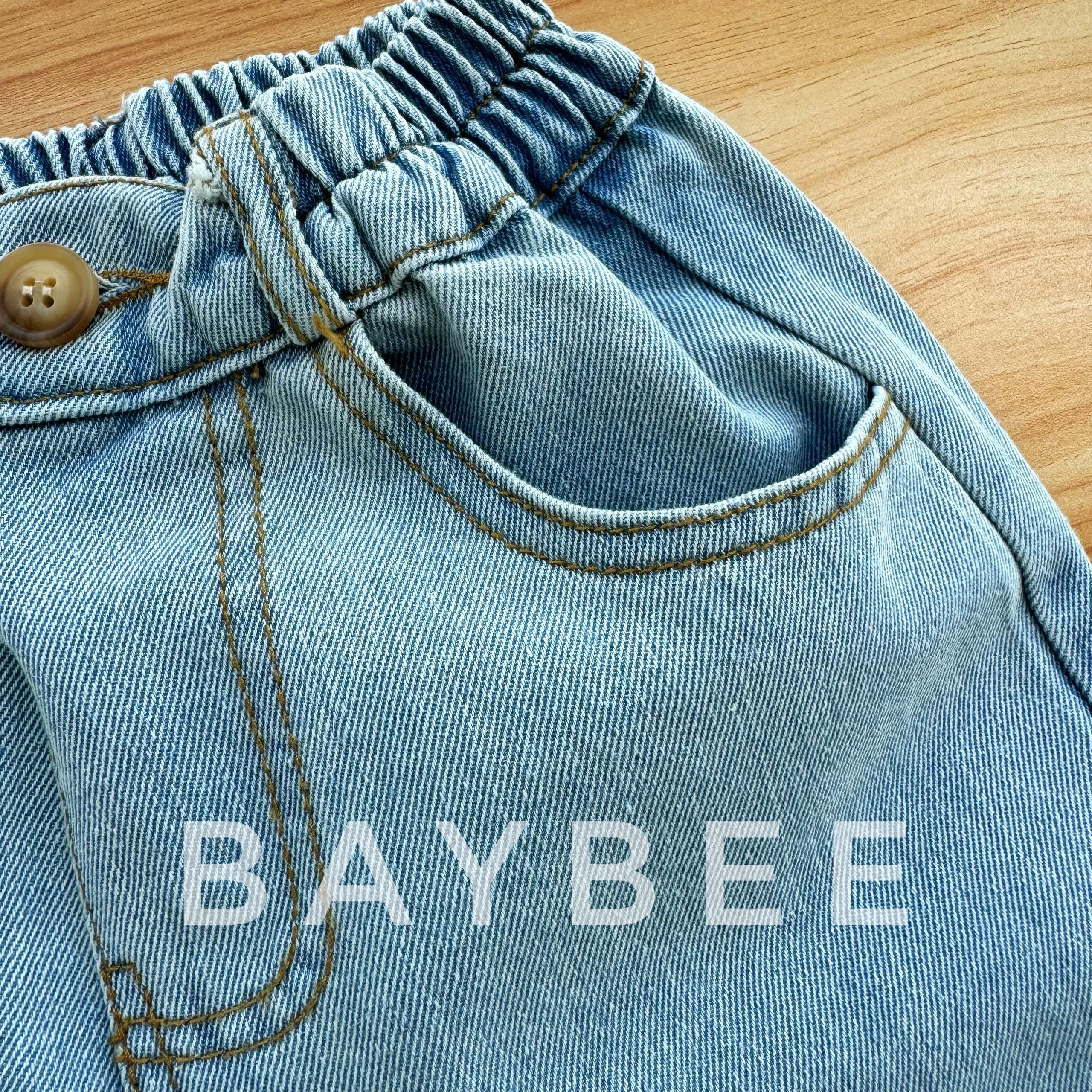 新作入荷新作Babybee button design denim salopette サロペット・オーバーオール・オールインワン
