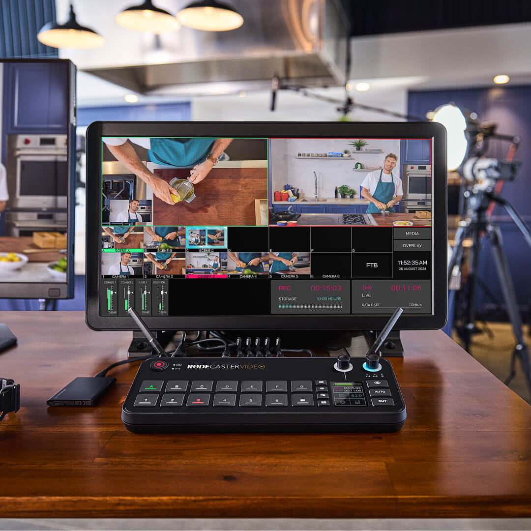 Multiview display setup with R&Oslash;DECaster Video