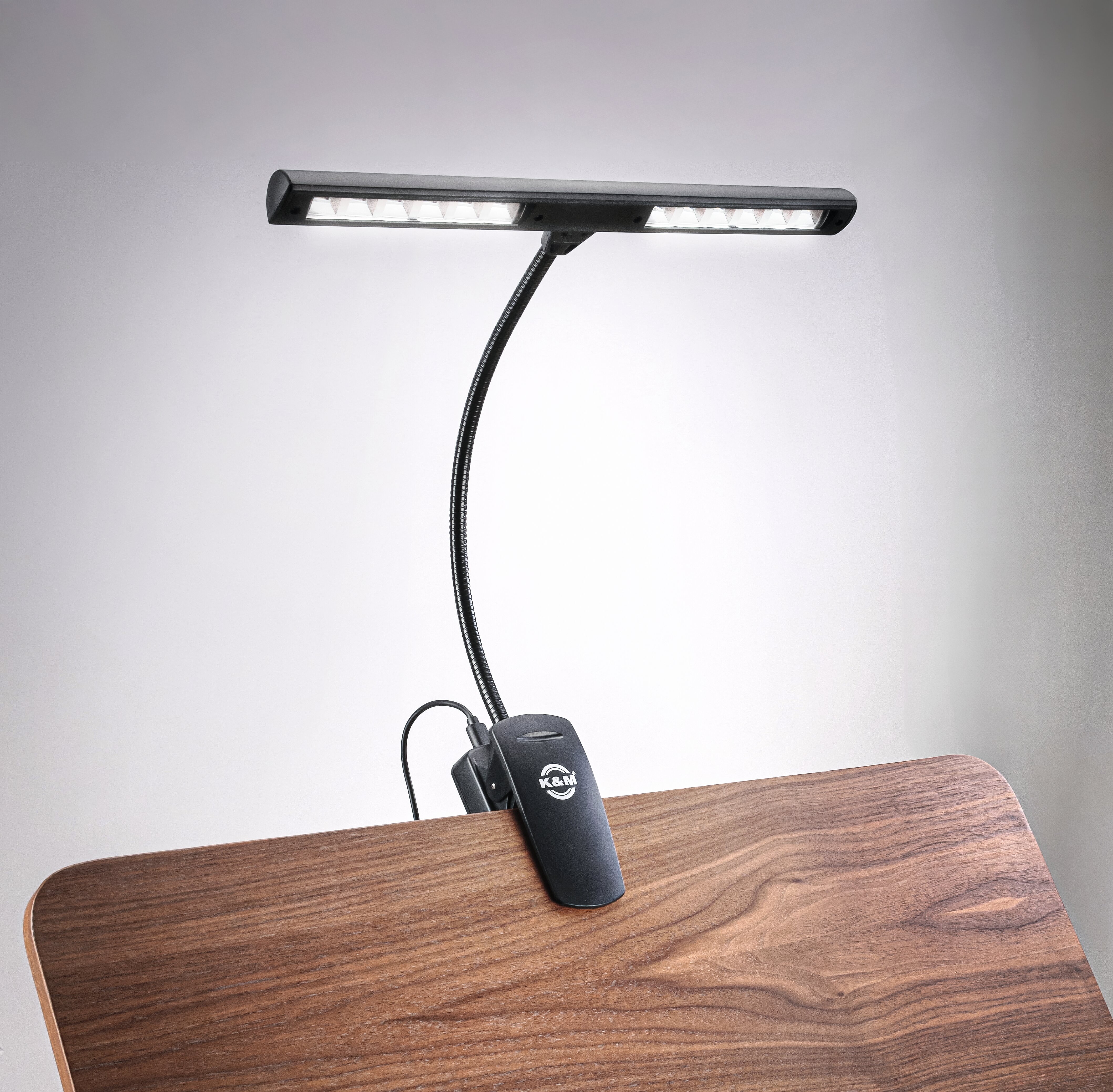 K&M 12266 Music Stand Orchestra Light Rechargeable