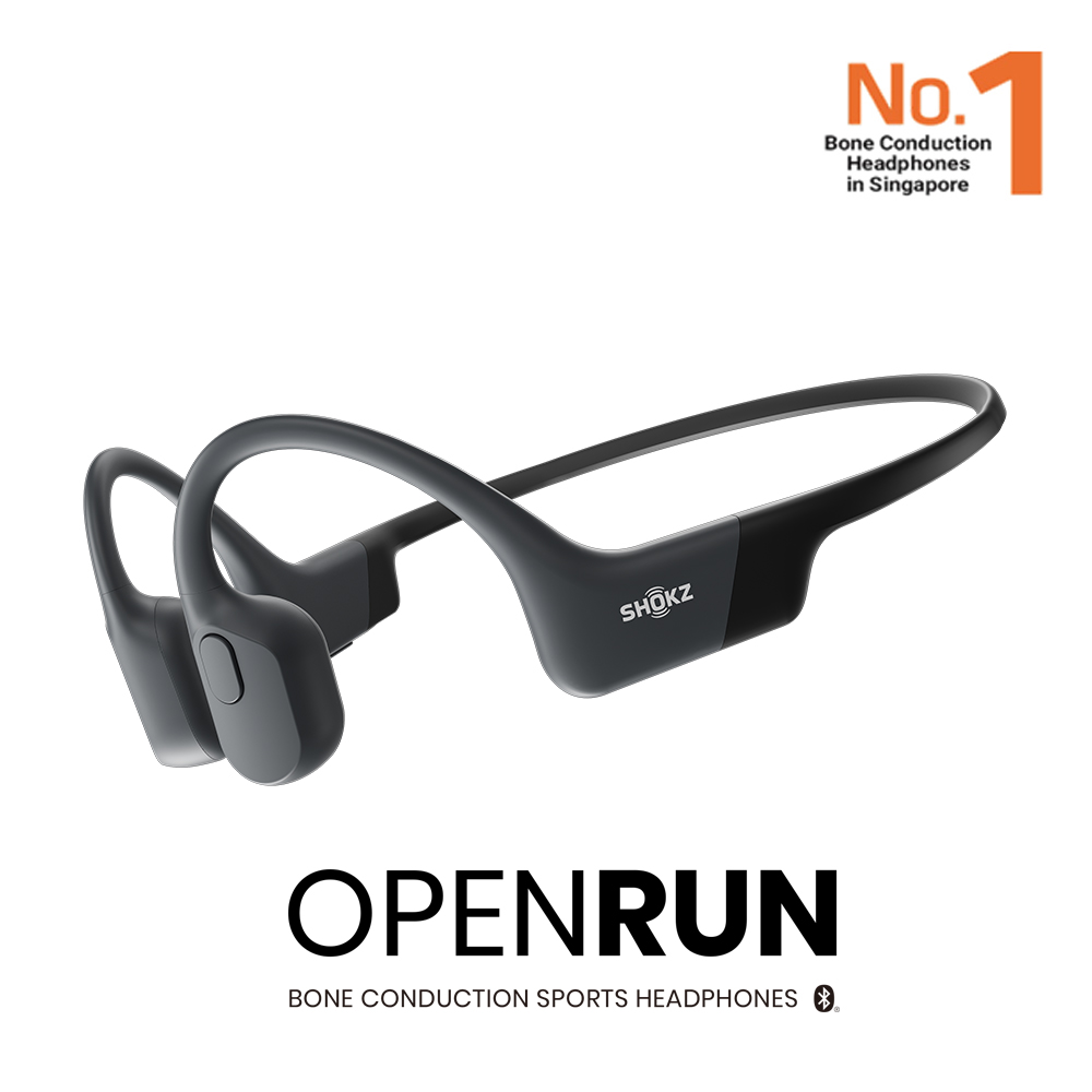 Shokz OpenRun Bone Conduction Open-Ear Endurance Headphones