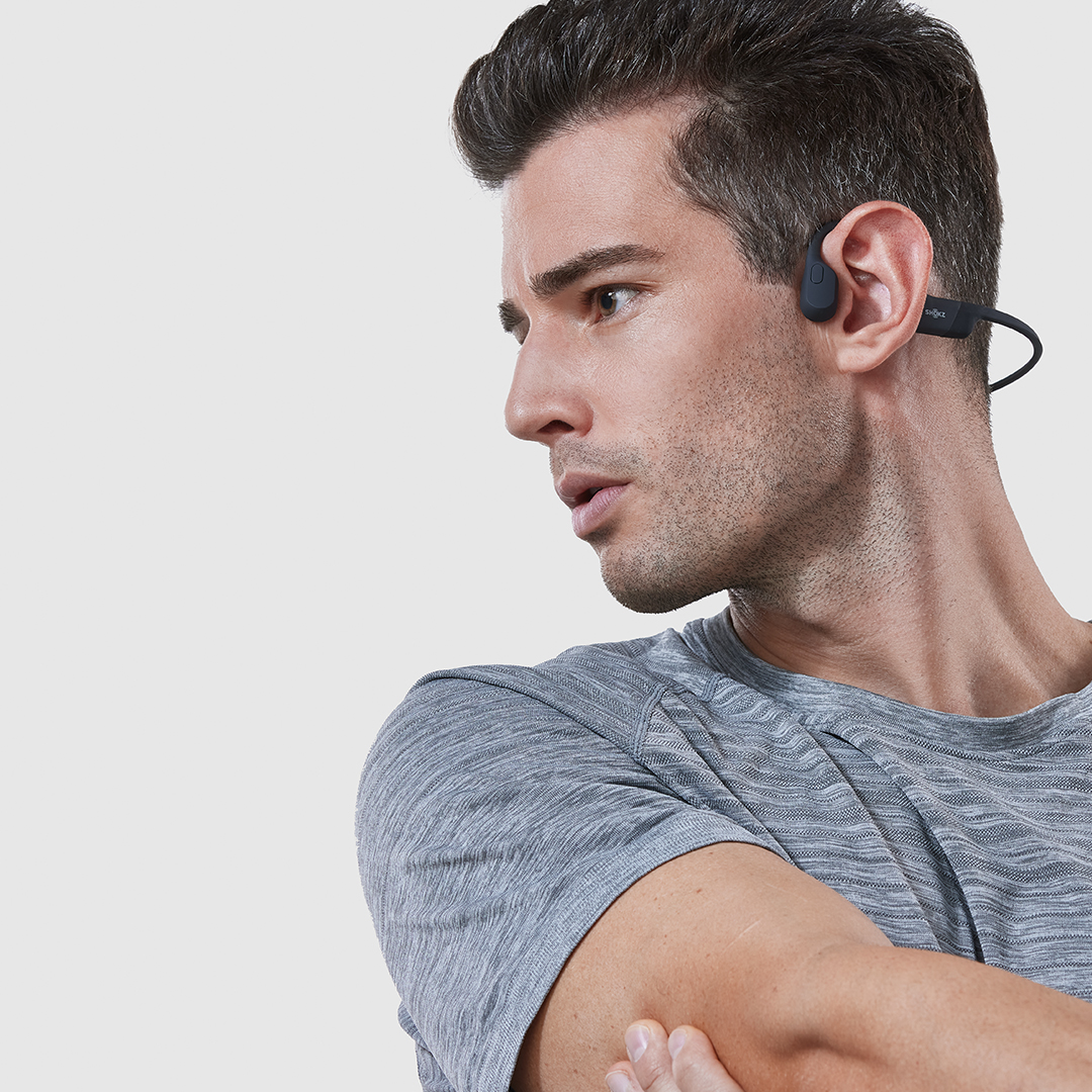 Shokz OpenRun Bone Conduction Open-Ear Endurance Headphones