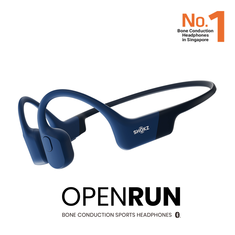 Shokz OpenRun Bone Conduction Open-Ear Endurance Headphones