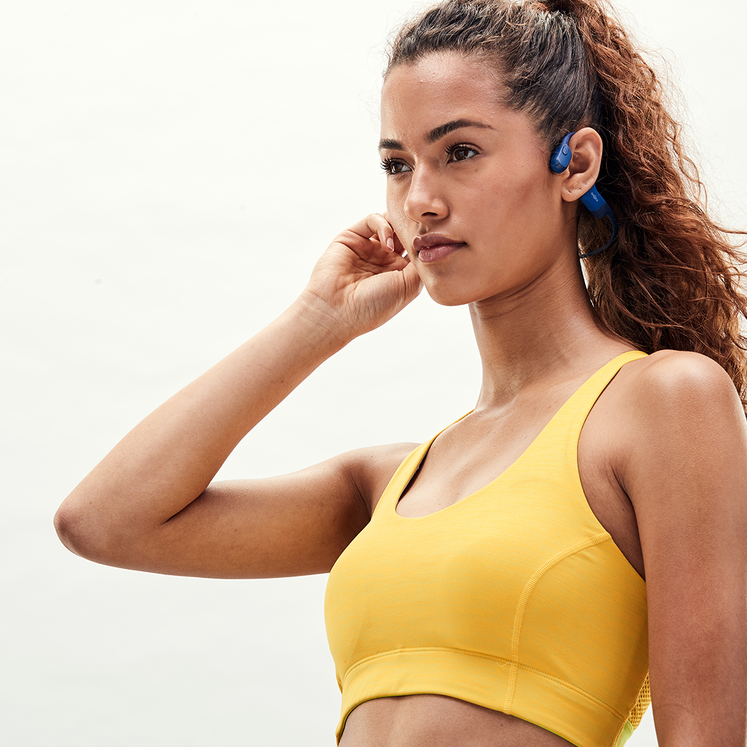Shokz OpenRun Bone Conduction Open-Ear Endurance Headphones