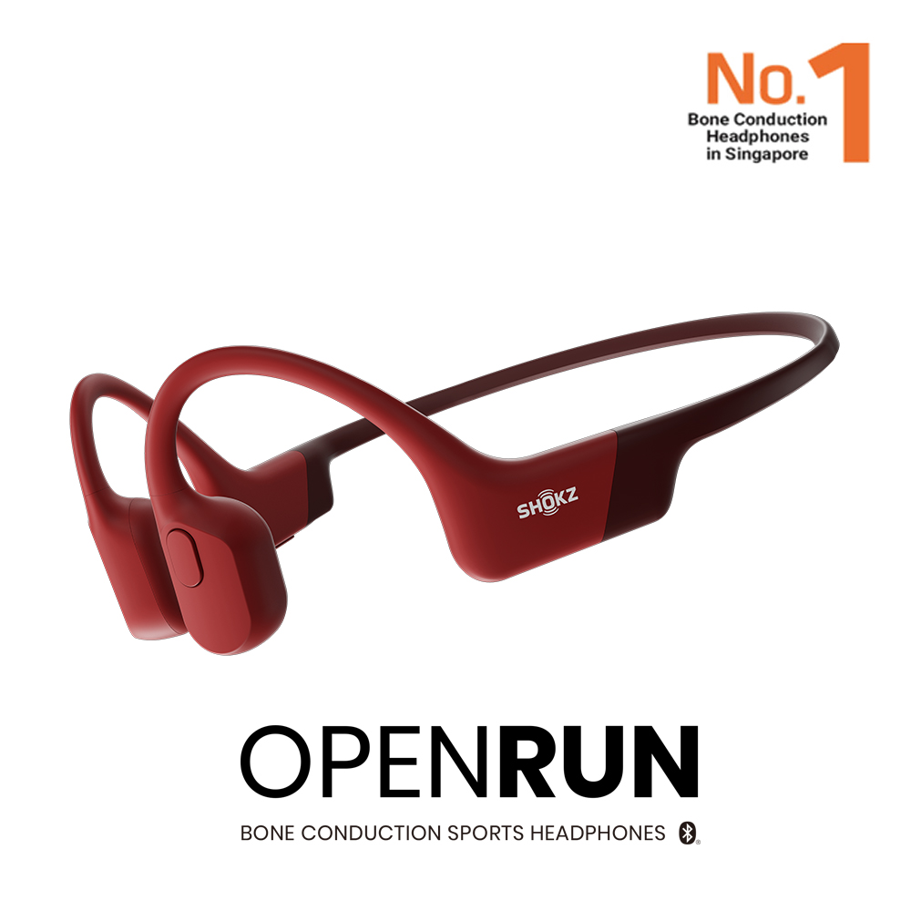 Shokz OpenRun Bone Conduction Open-Ear Endurance Headphones