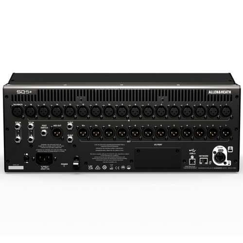 Allen & Heath SQ5+ 48 Channel / 44 Bus / 17 Fader Digital Mixer with RackUltra FX