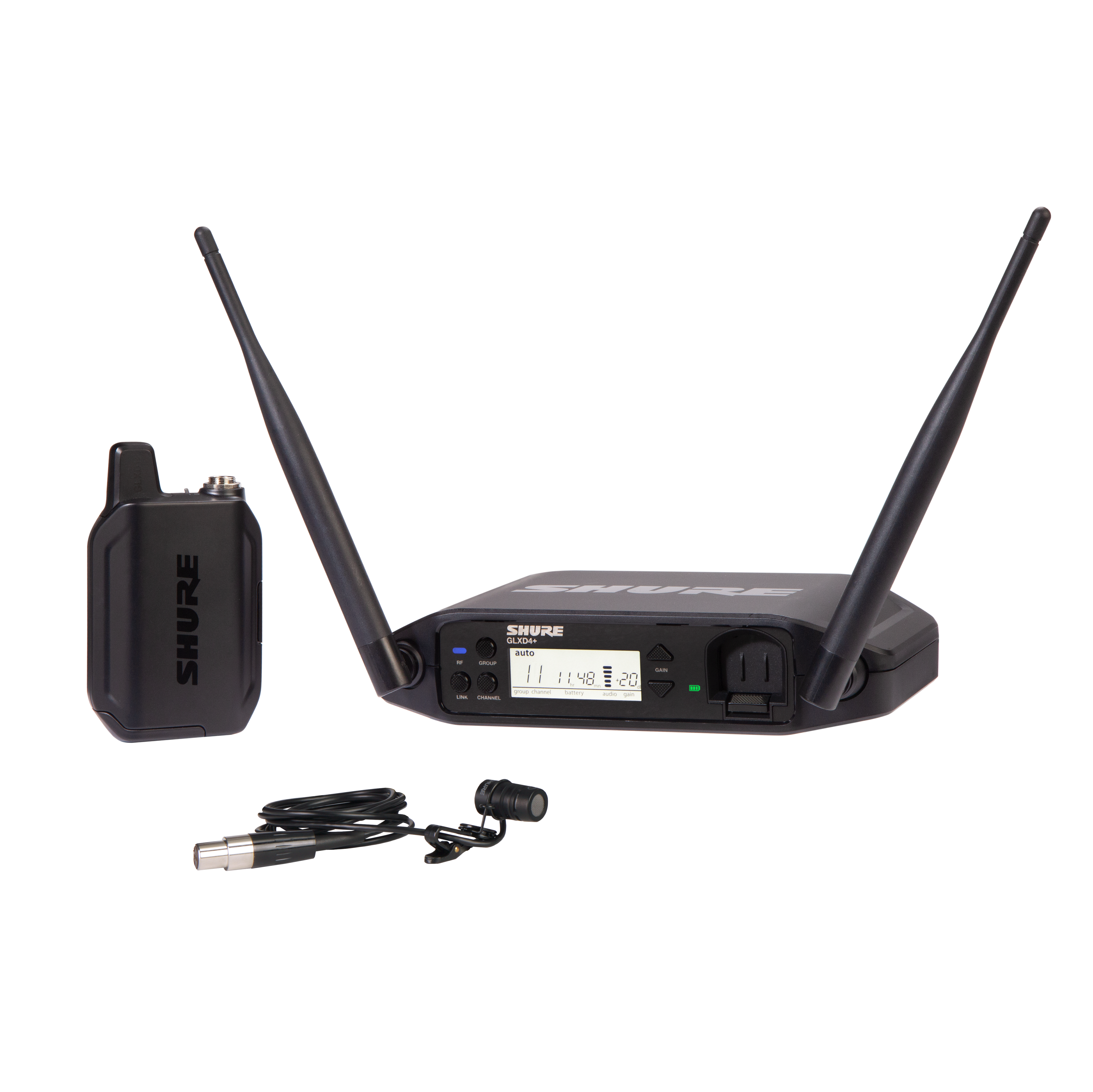 Shure GLXD14+A/85-Z4 Digital Wireless Presenter System with WL185 Lavalier Microphone