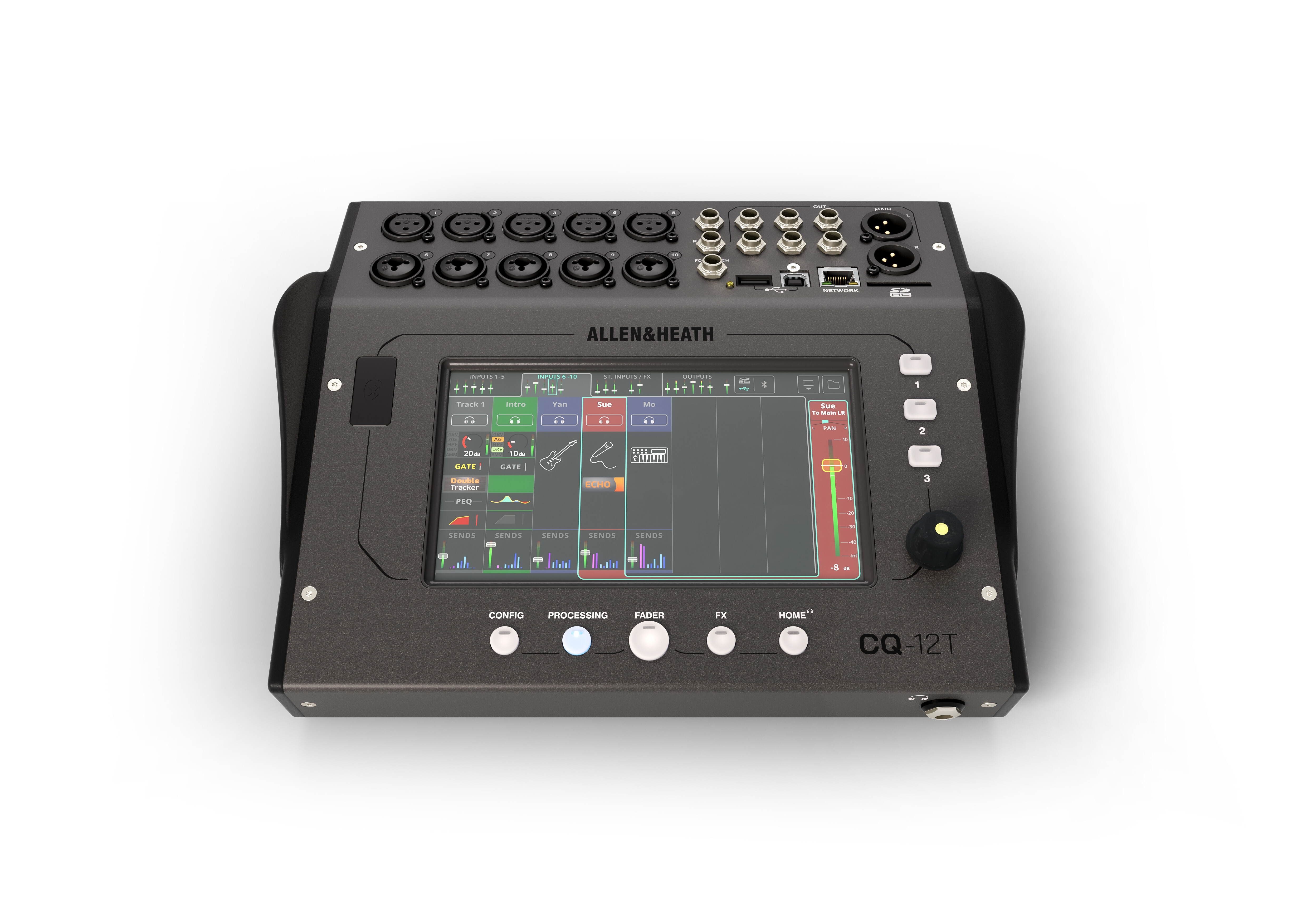 Allen & Heath CQ-12T Ultra-Compact 12in / 8out Digital Mixer