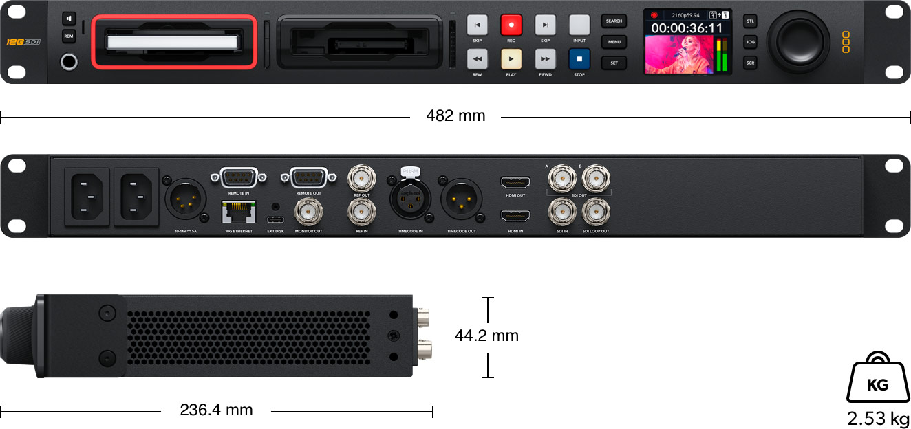 Blackmagic HyperDeck Studio 4K Pro