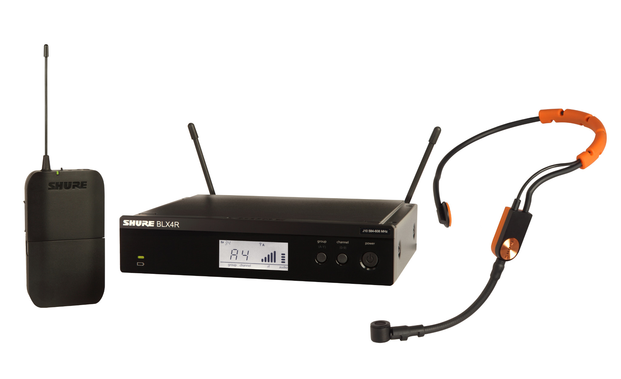 Shure BLX14R/SM31 Wireless Rack-mount Fitness Headset System with SM31FH Headset Microphone