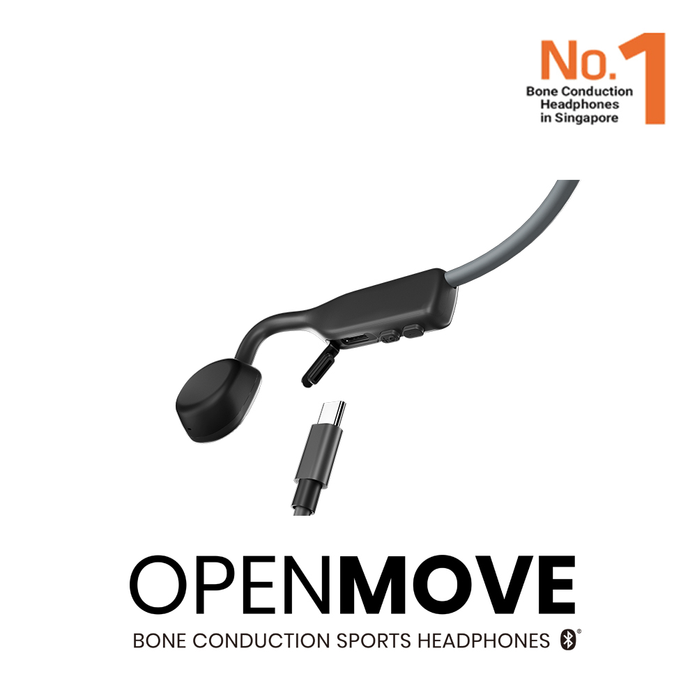 Shokz OpenMove Bone Conduction Open-Ear Lifestyle/Sport Headphones
