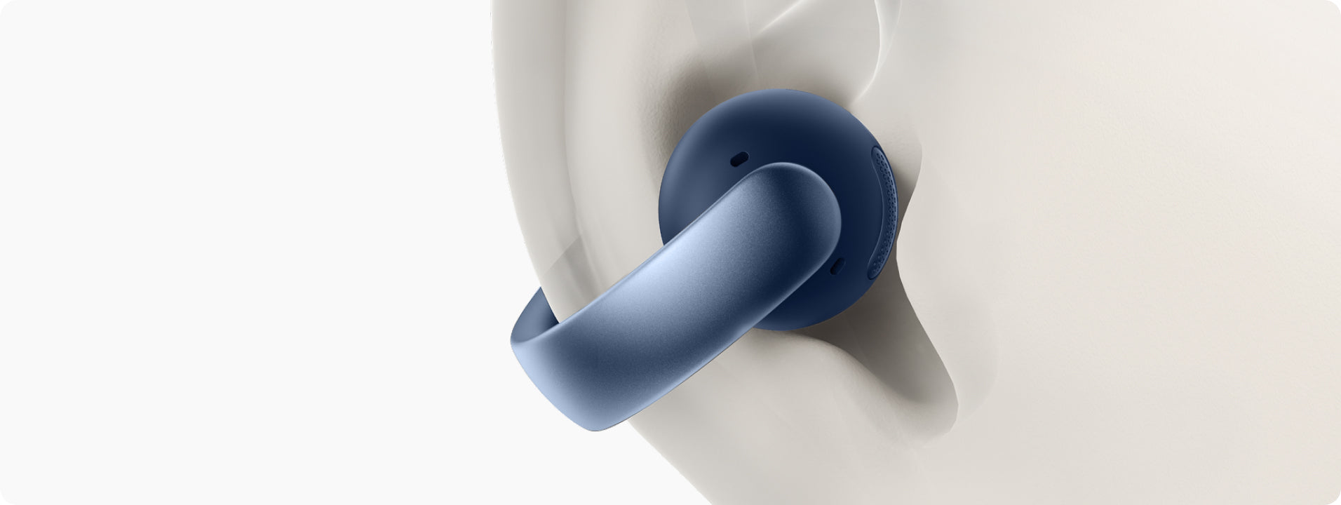 soundcore blue earbud with ergonomic ear fit