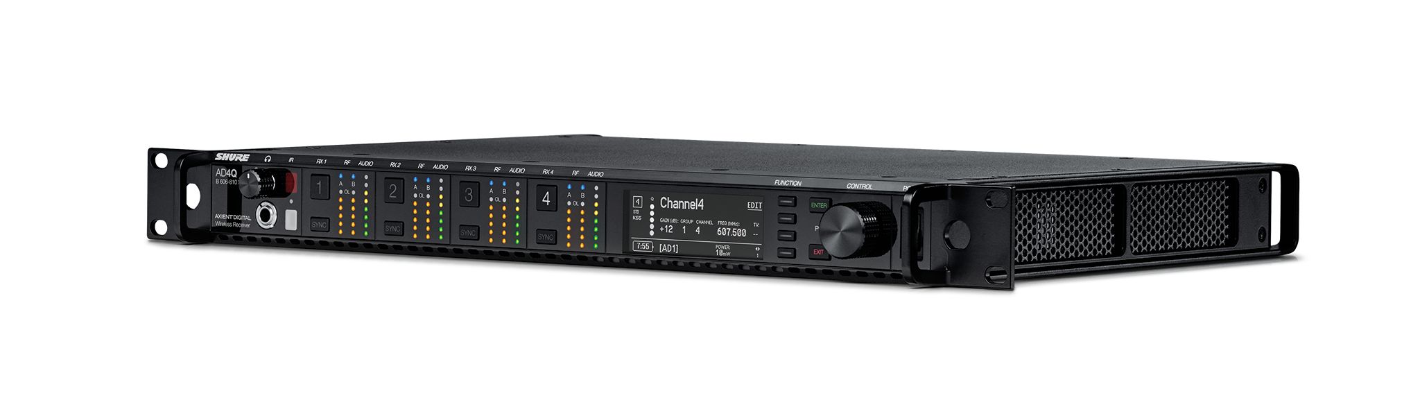 Shure AD4Q Four-Channel Digital Wireless Receiver