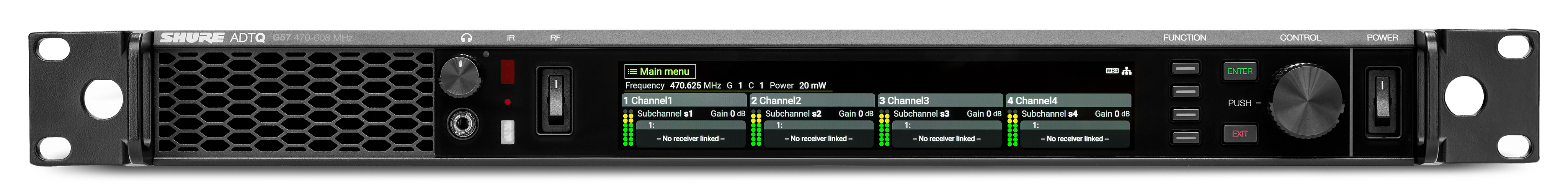 Shure ADTQ Axient® Digital PSM Wireless Quad Transmitter
