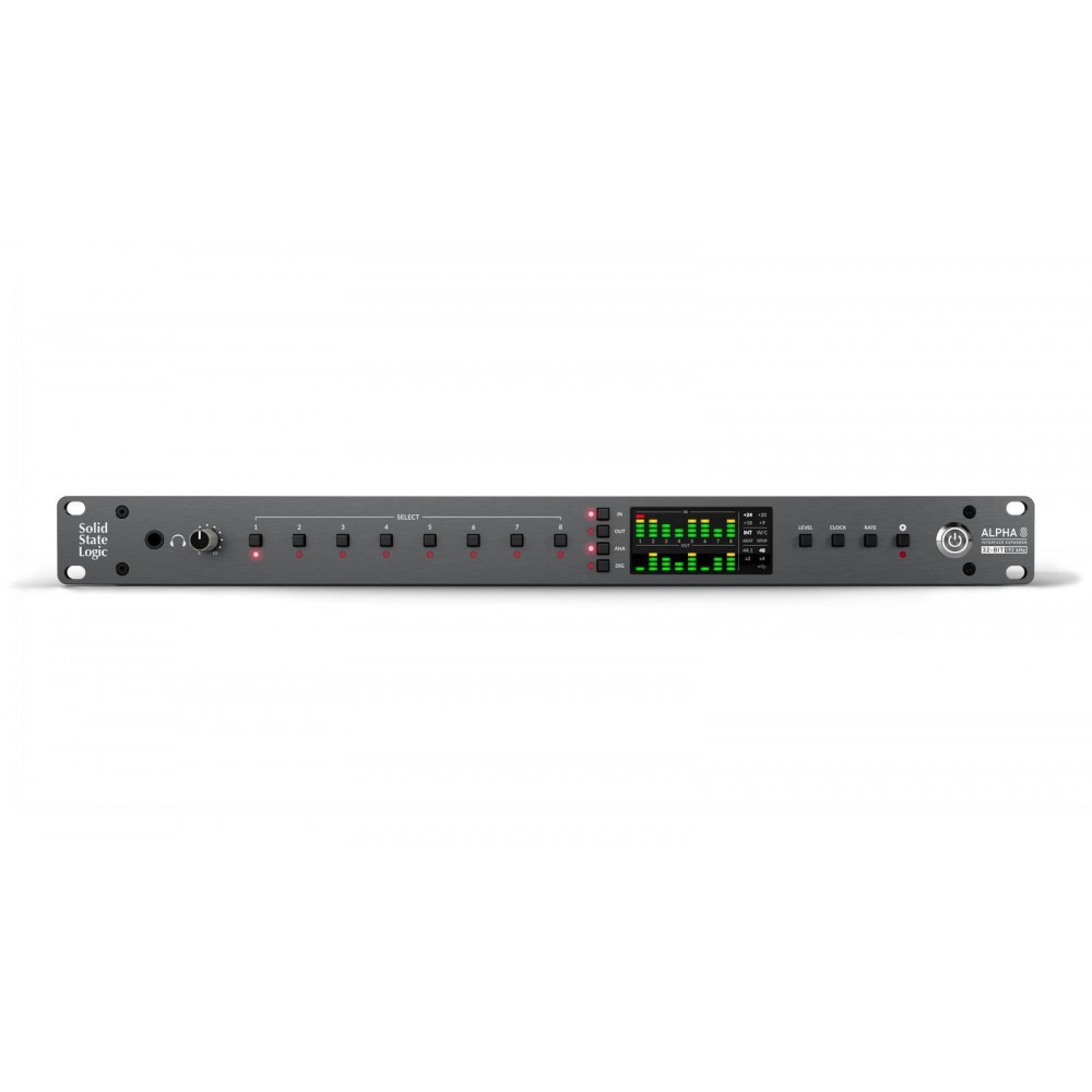 SSL ALPHA 8 8-in/8-out Professional-Grade AD/DA Converter & 18-in/18-out USB Audio Interface