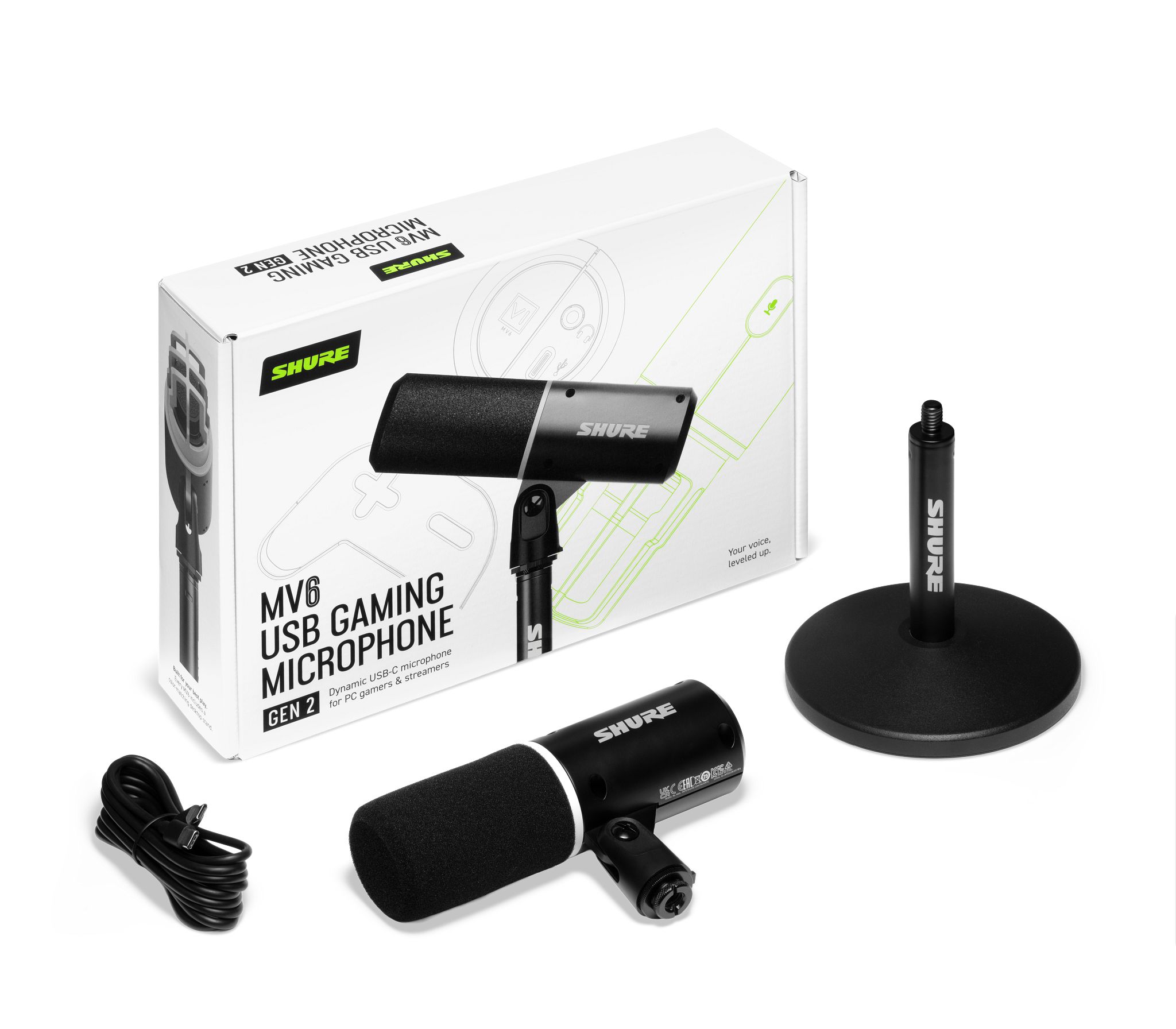 Shure MV6 Gen 2 USB Gaming Microphone