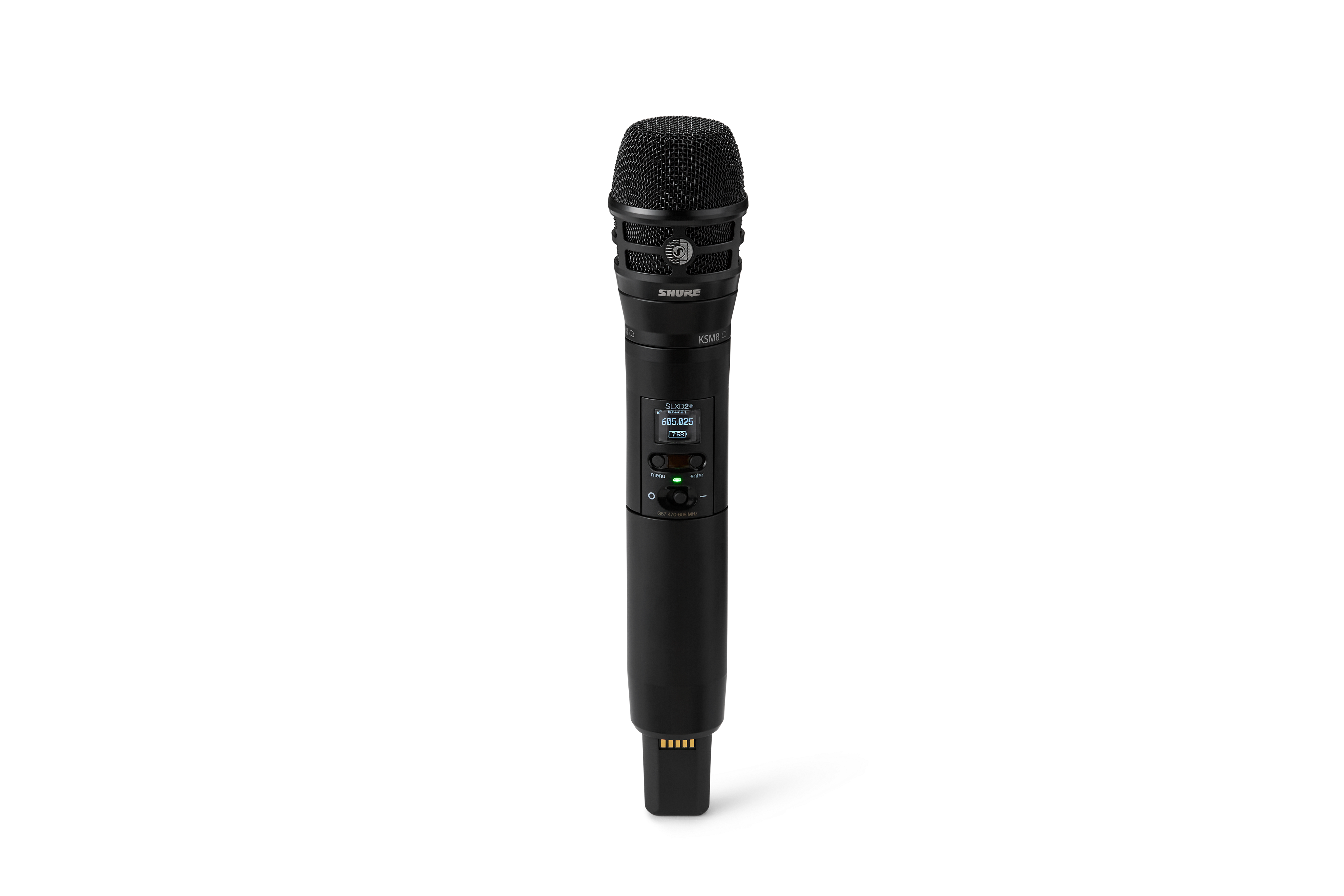 Shure SLXD2+/K8B Wireless Handheld Transmitter with KSM8 Dualdyne™ Microphone