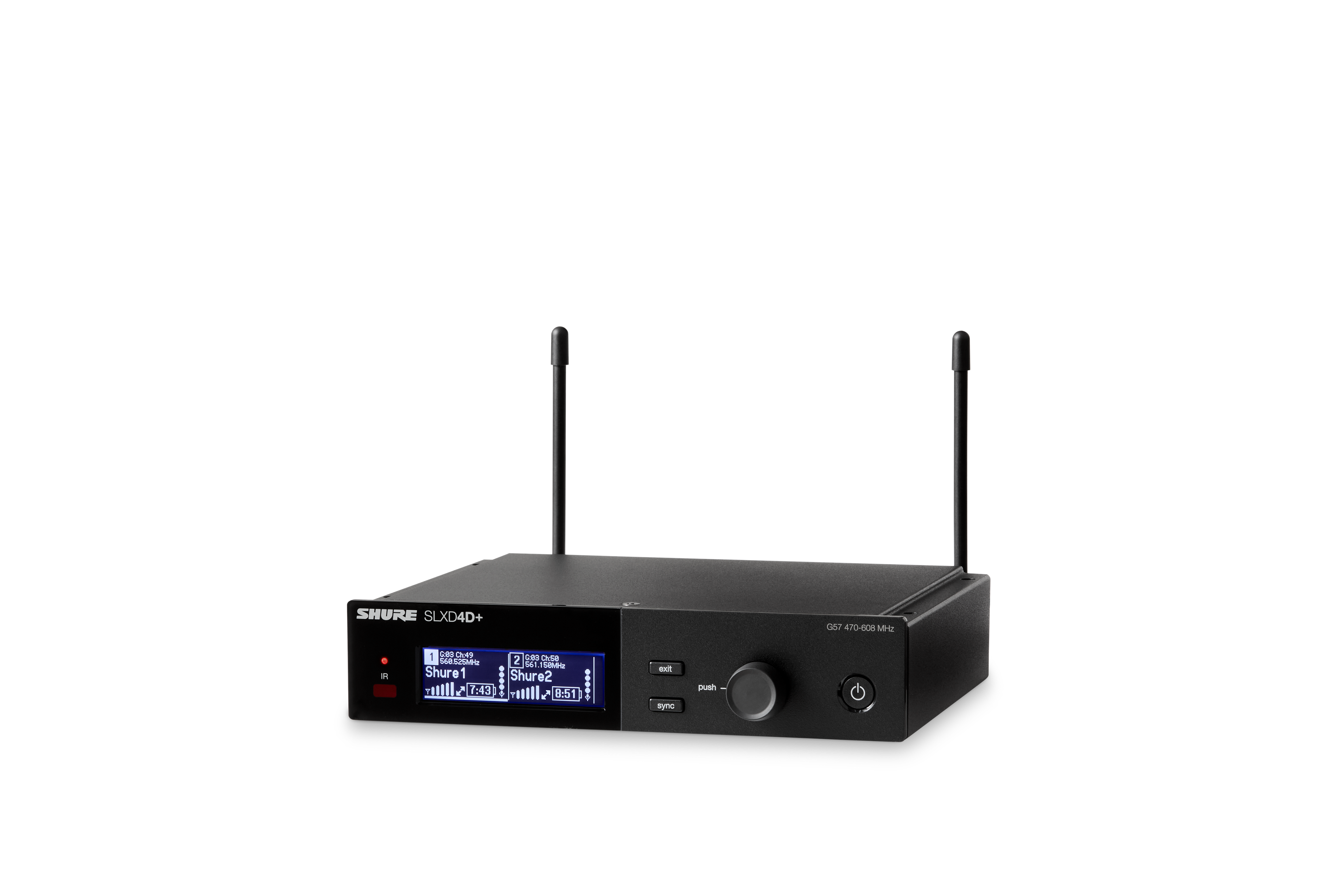 Shure SLXD4D+ Dual Channel Wireless Receiver