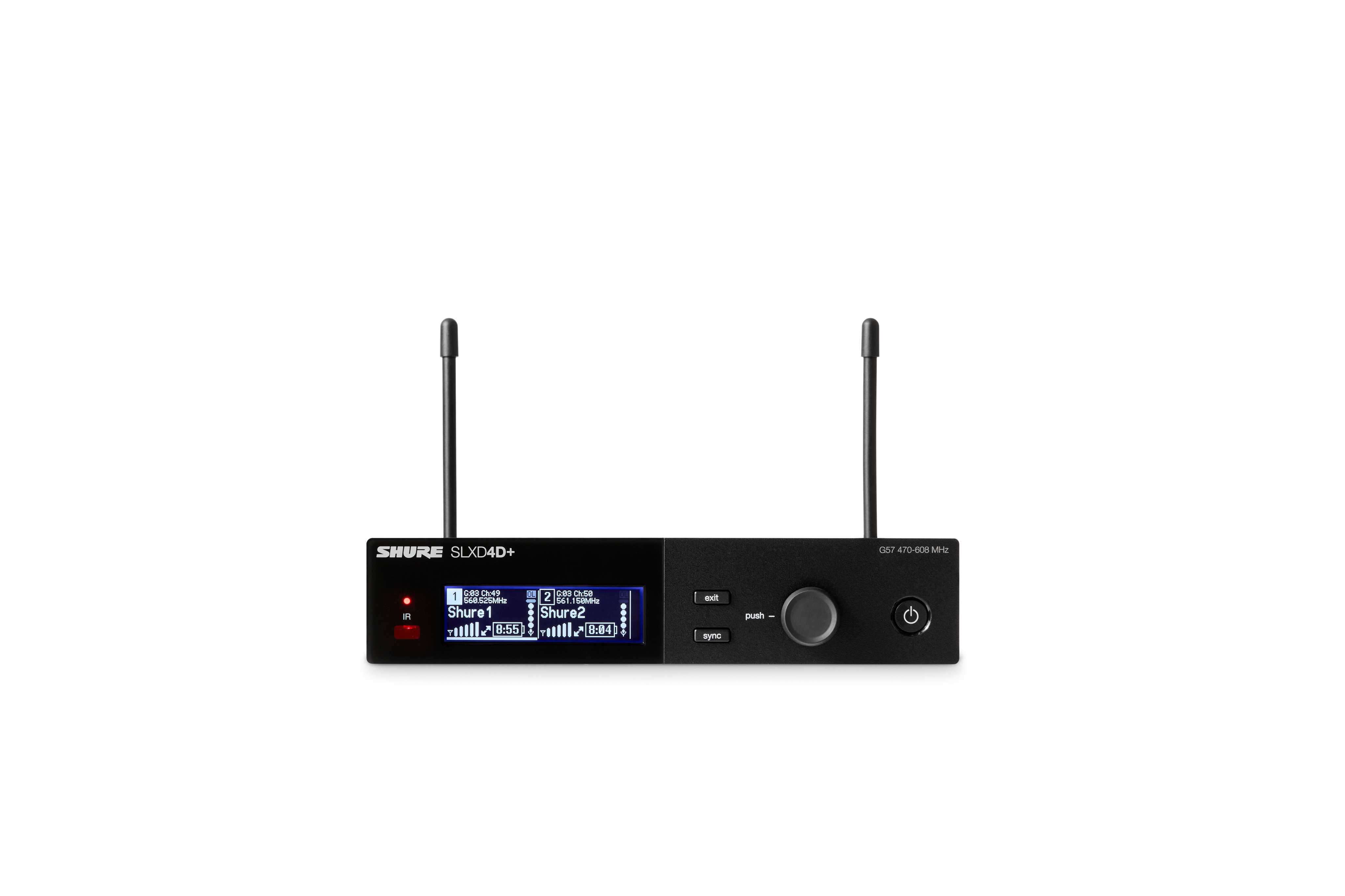 Shure SLXD4D+ Dual Channel Wireless Receiver