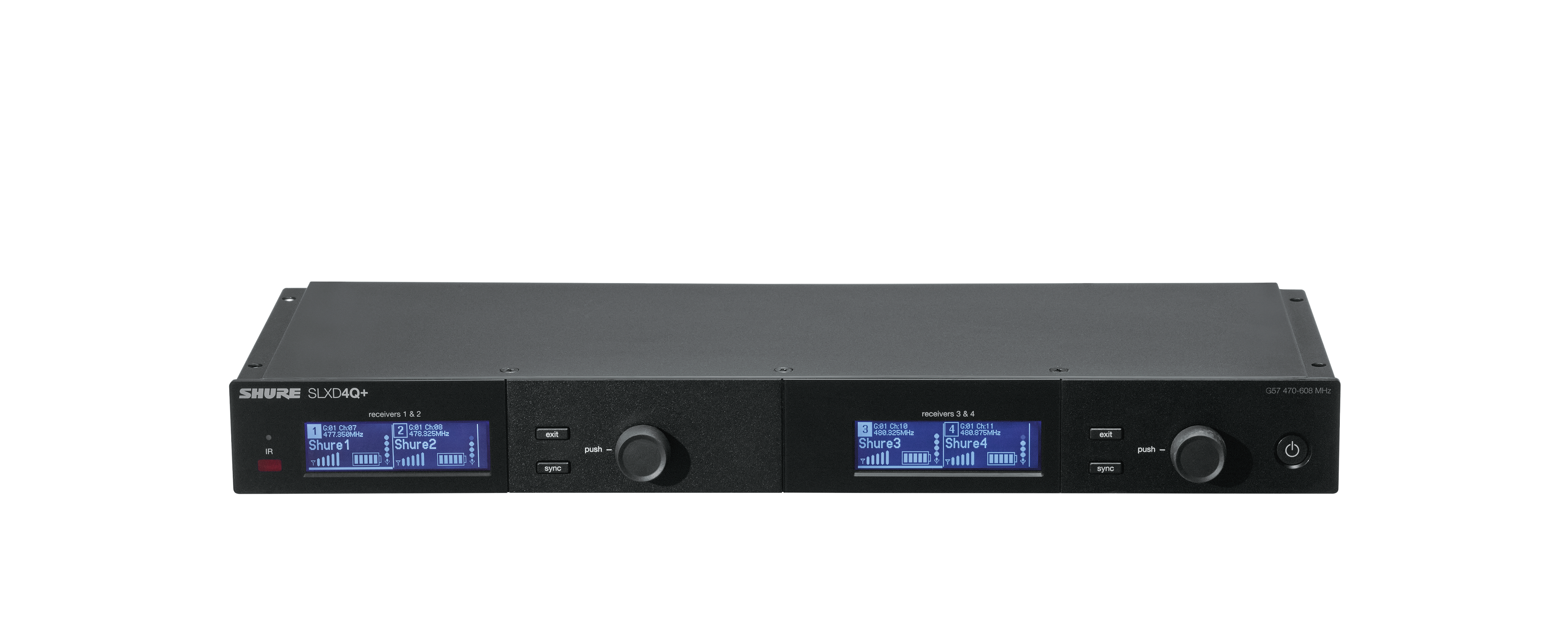 SLXD4QDAN+ Quad Channel Receiver with Dante Audio