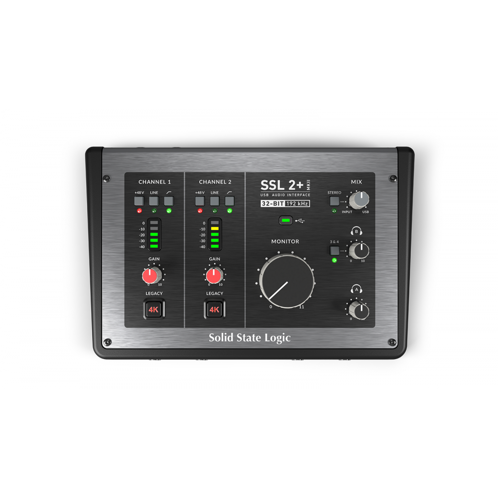 SSL 2+ MKII 2-in/4-out USB Audio Interface
