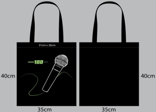 Shure - Tote Bag - 100th Anniversary SM58