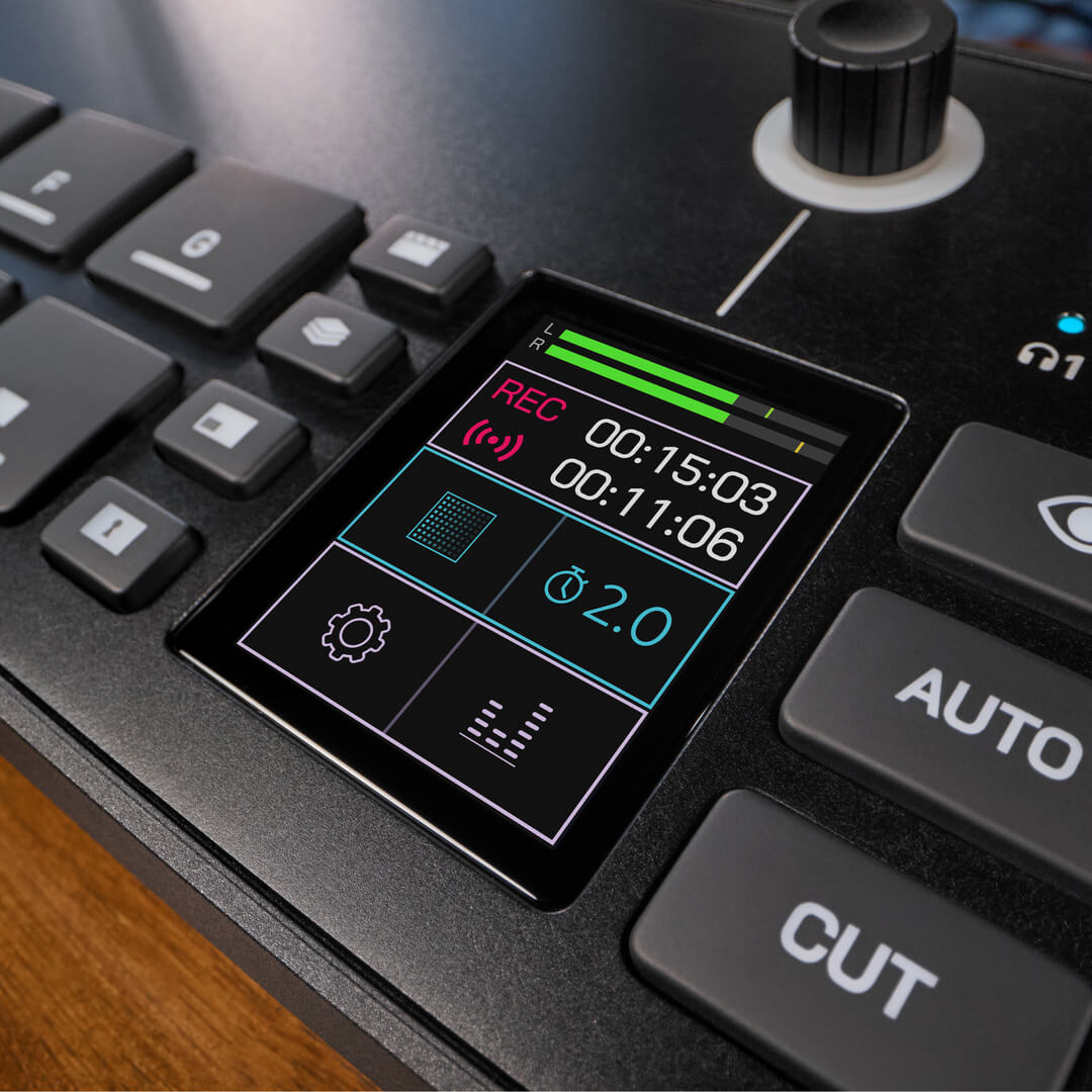 R&Oslash;DECaster Video touchscreen