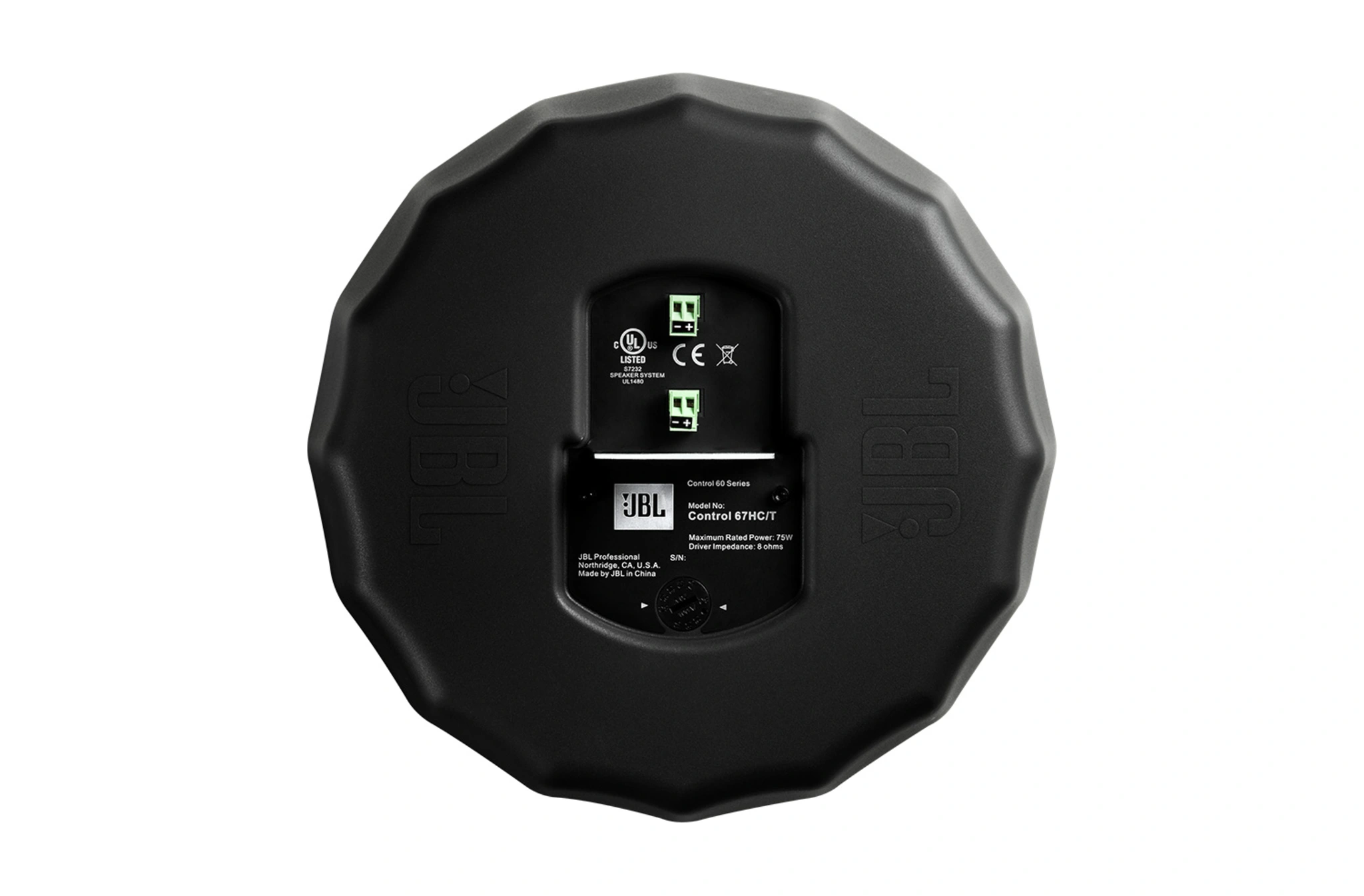 JBL Pro Control 67 HC/T Narrow 75° Coverage HighCeiling Pendant Speaker