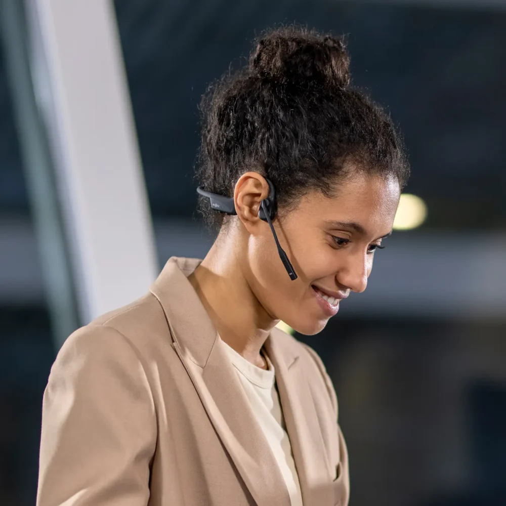 Shokz OpenComm2 UC 2025 Upgrade Bone Conduction Bluetooth Headset