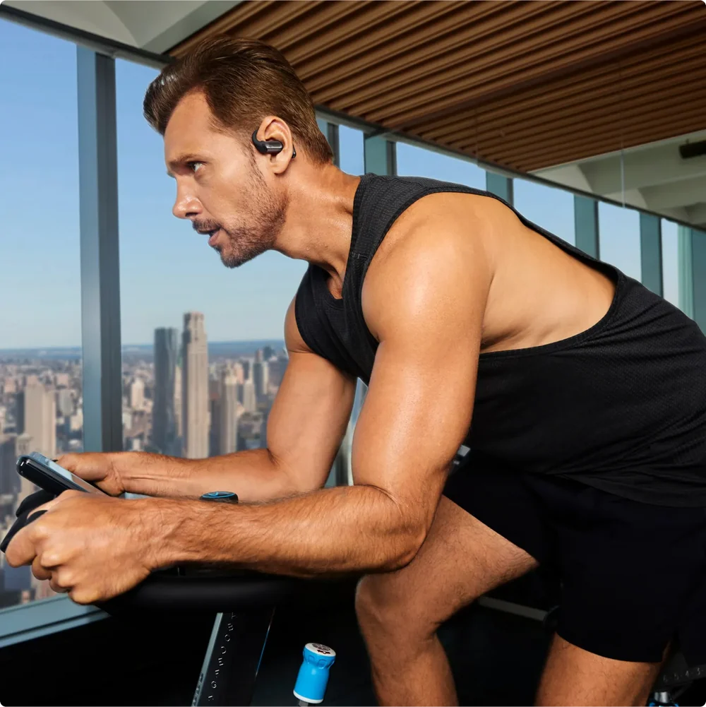 Shokz OpenFit Pro Noise Reduction Open Earbuds for Gym