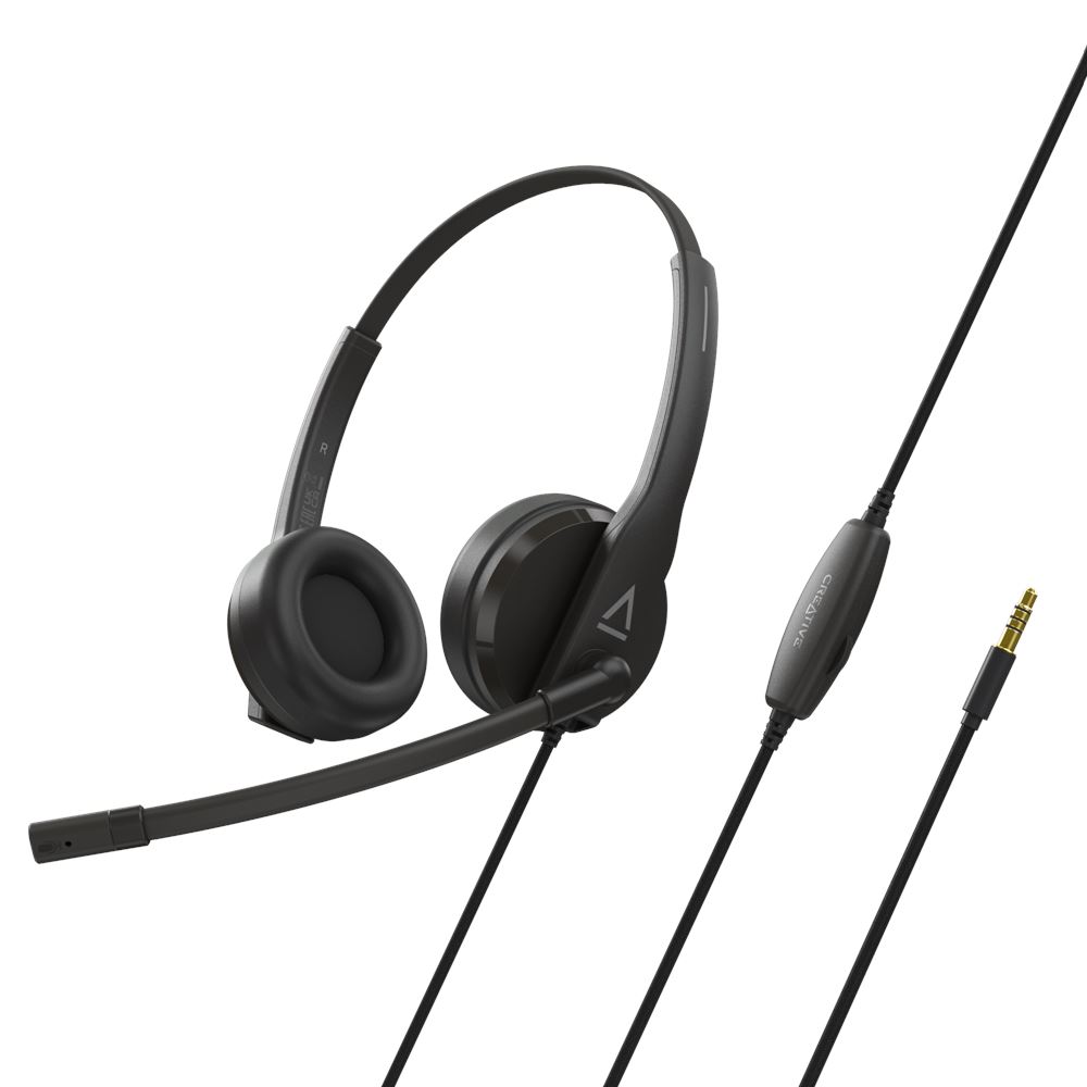 Creative HS-230 Headset with USB and 3.5 mm AUX Connectivity