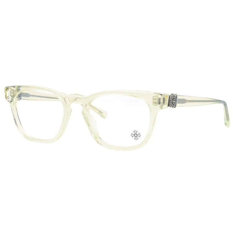 【Chrome Hearts】クロムハーツ メガネフレーム 伊達メガネ レギュラーフィット CHROME HEARTS LOUVIN CUP WC 48サイズ ウェリントン型 ユニセックス メンズ レディース