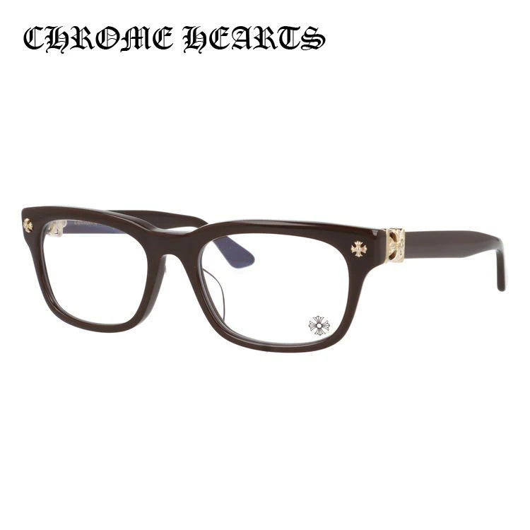 【Chrome Hearts】クロムハーツ メガネフレーム 伊達メガネ レギュラーフィット CHROME HEARTS VAGILANTE CLB 54サイズ CHプラス スクエア型 ユニセックス メンズ レディース