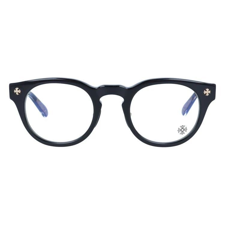 【Chrome Hearts】クロムハーツ メガネフレーム 伊達メガネ CHROME HEARTS DINGALONGLINGLONG BK-18KGP 49サイズ ボストン ユニセックス メンズ レディース